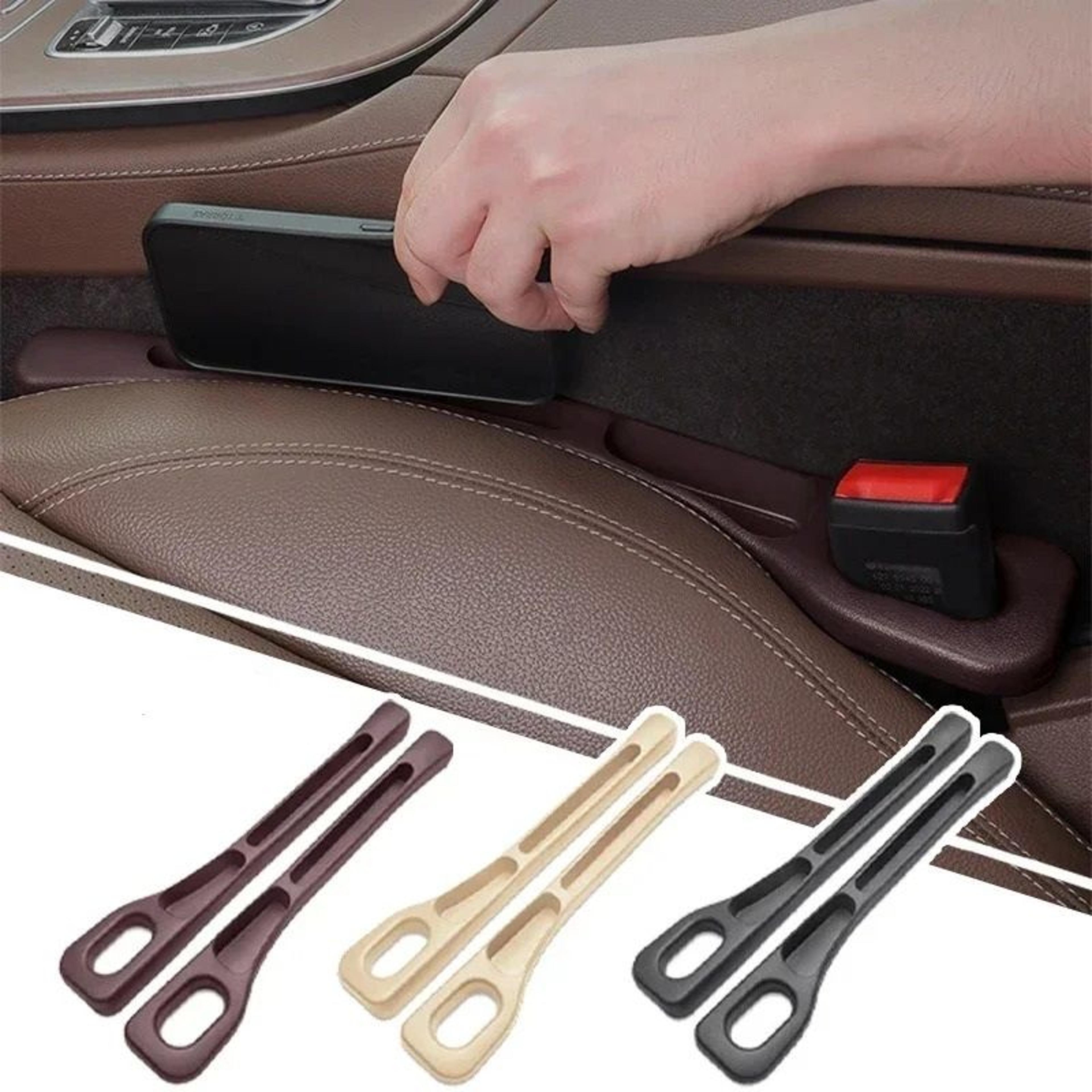 universal pu leather car seat gap organizer & storage filler (1 pair)