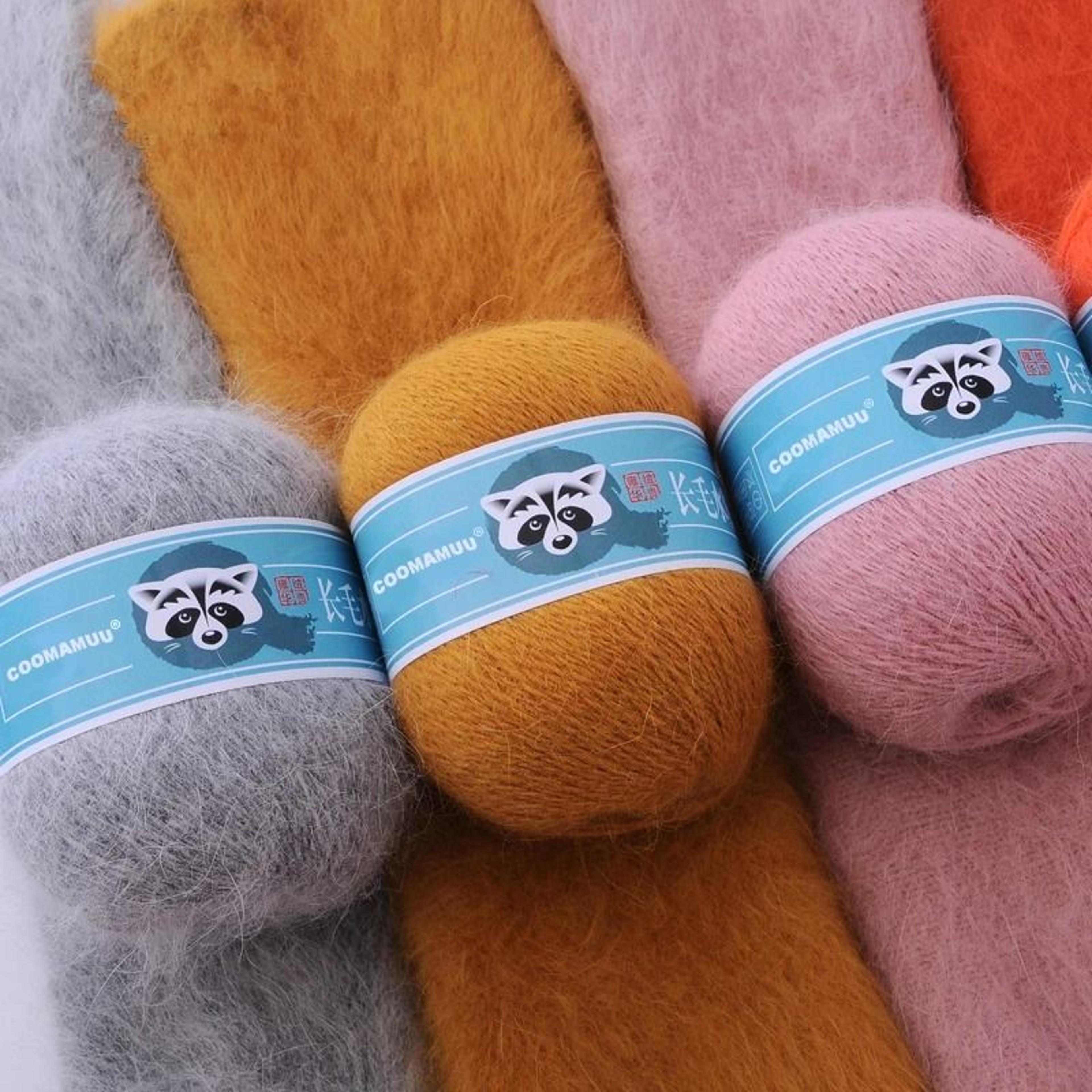 fine quality long plush mink yarn ball
