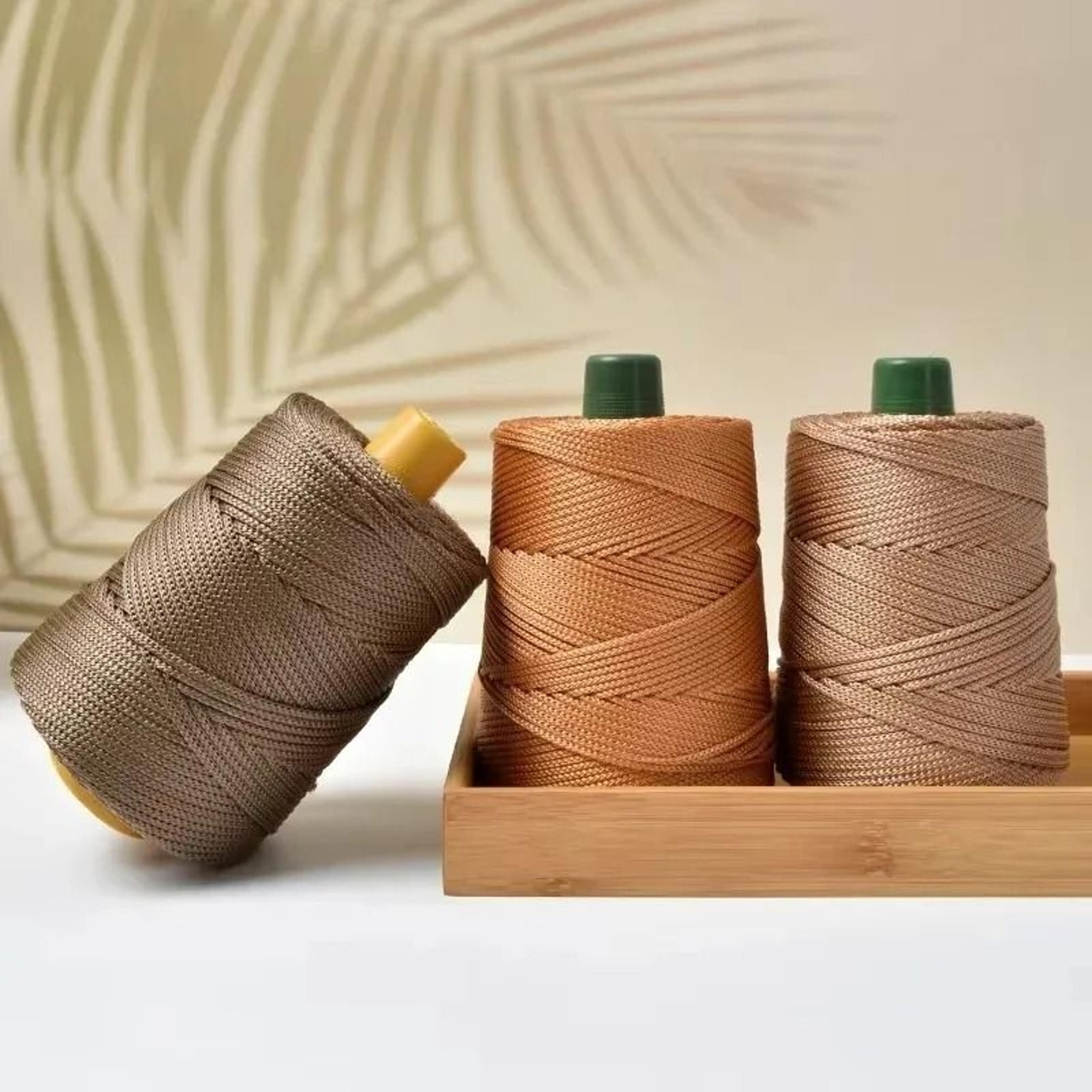 lightweight ice silk hollow shiny knitting cord