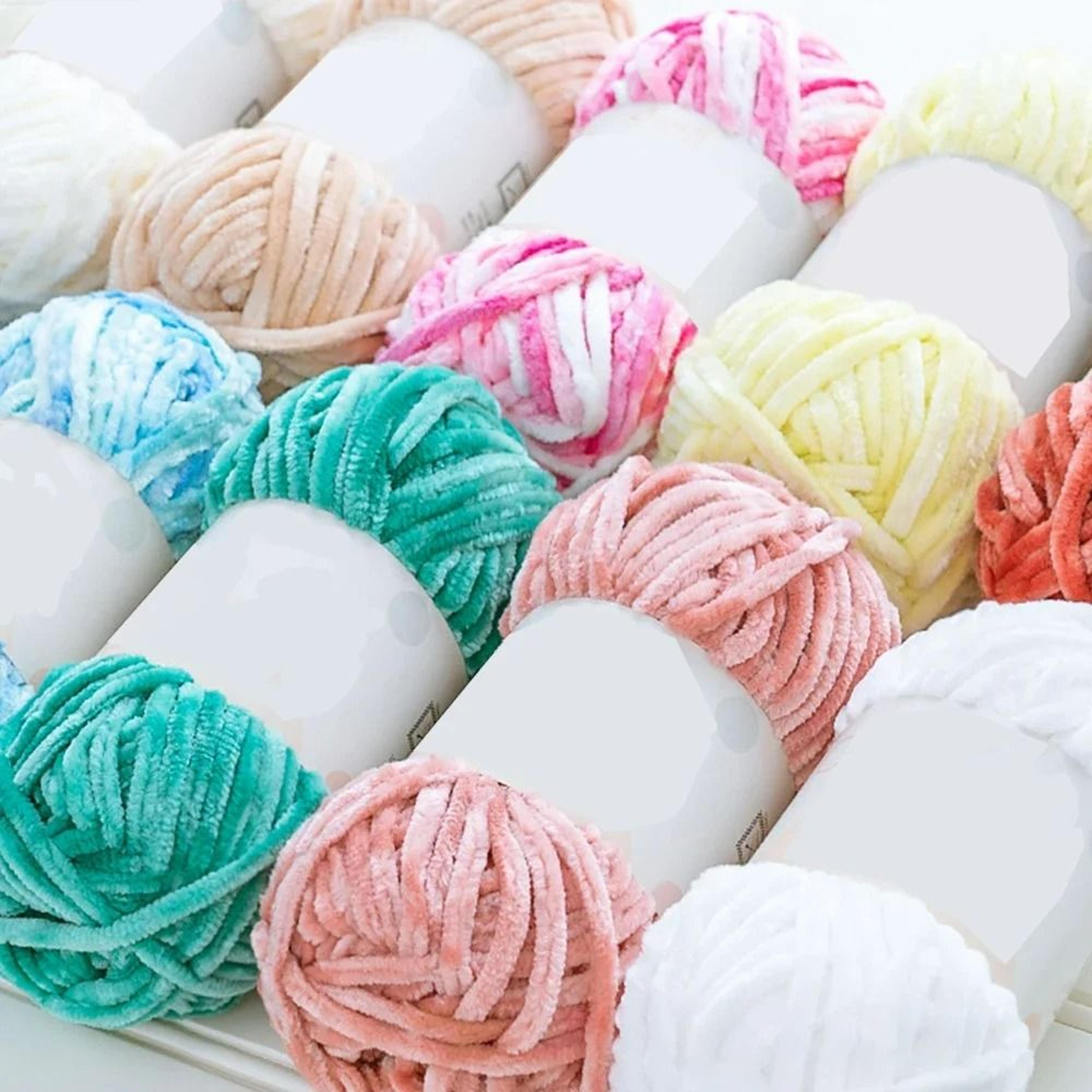 87-yard thick chenille velvet knitting & crochet yarn