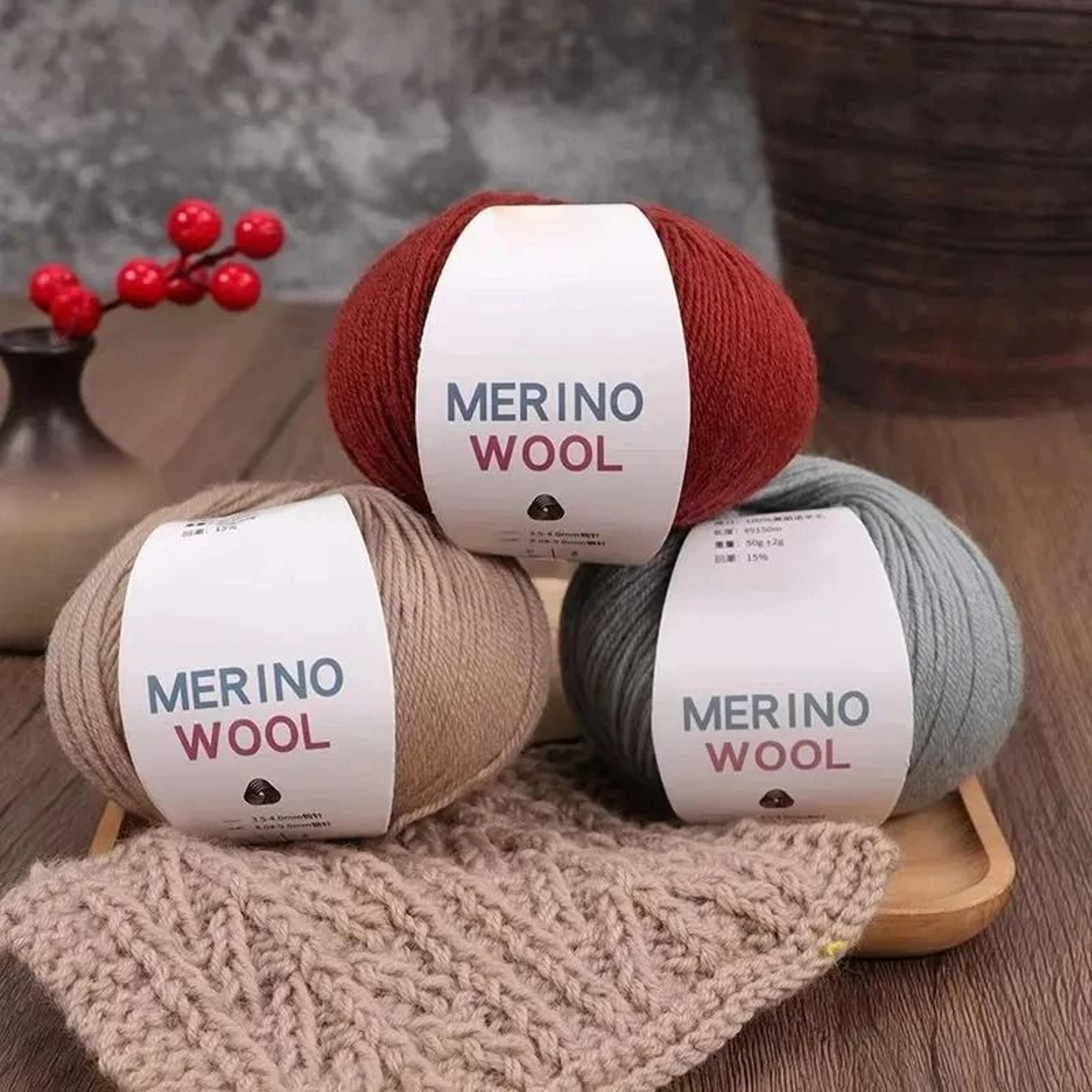 0.11 lb morandi pure merino wool hand-knitting yarn