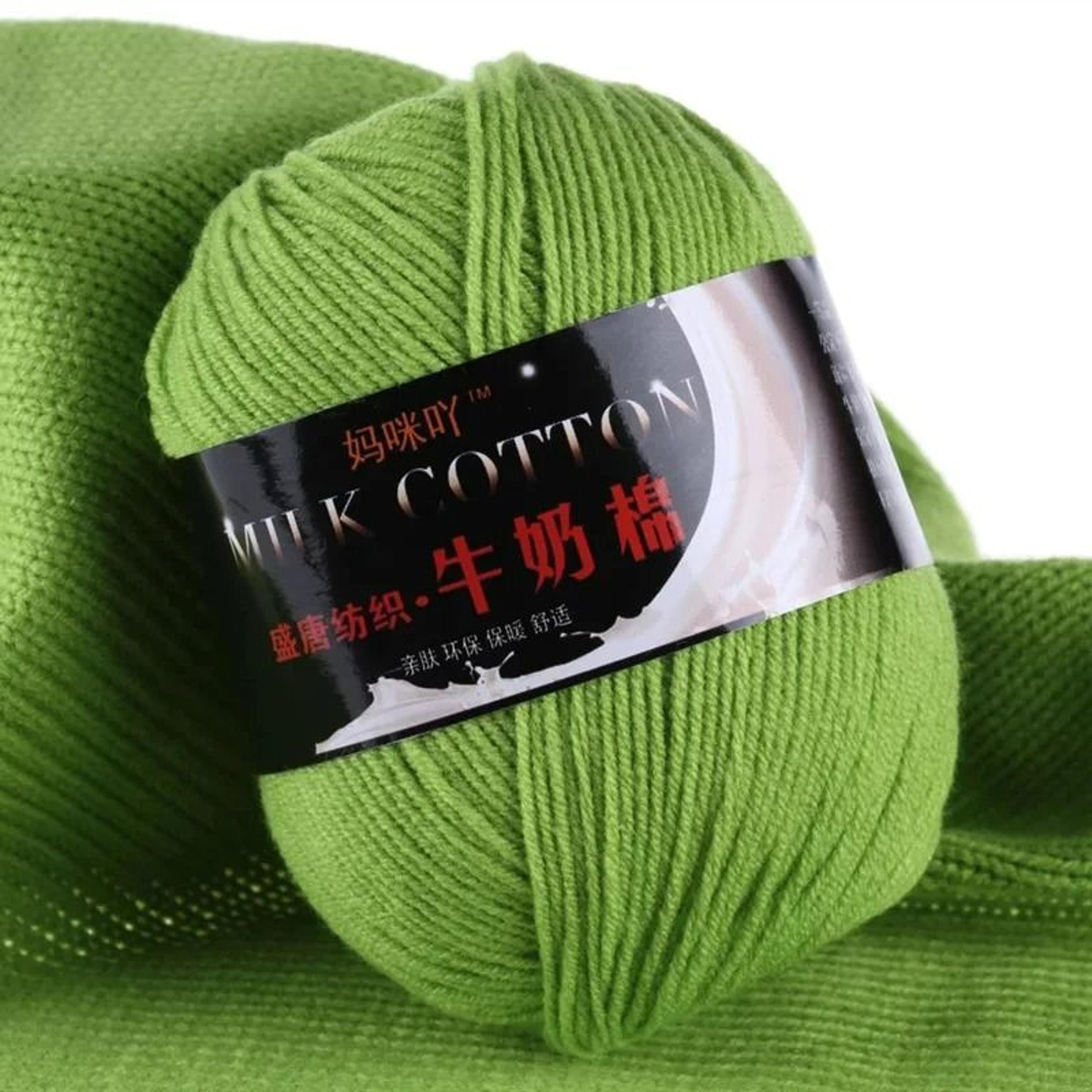 0.11 lb milk cotton hand-knitting & crochet yarn