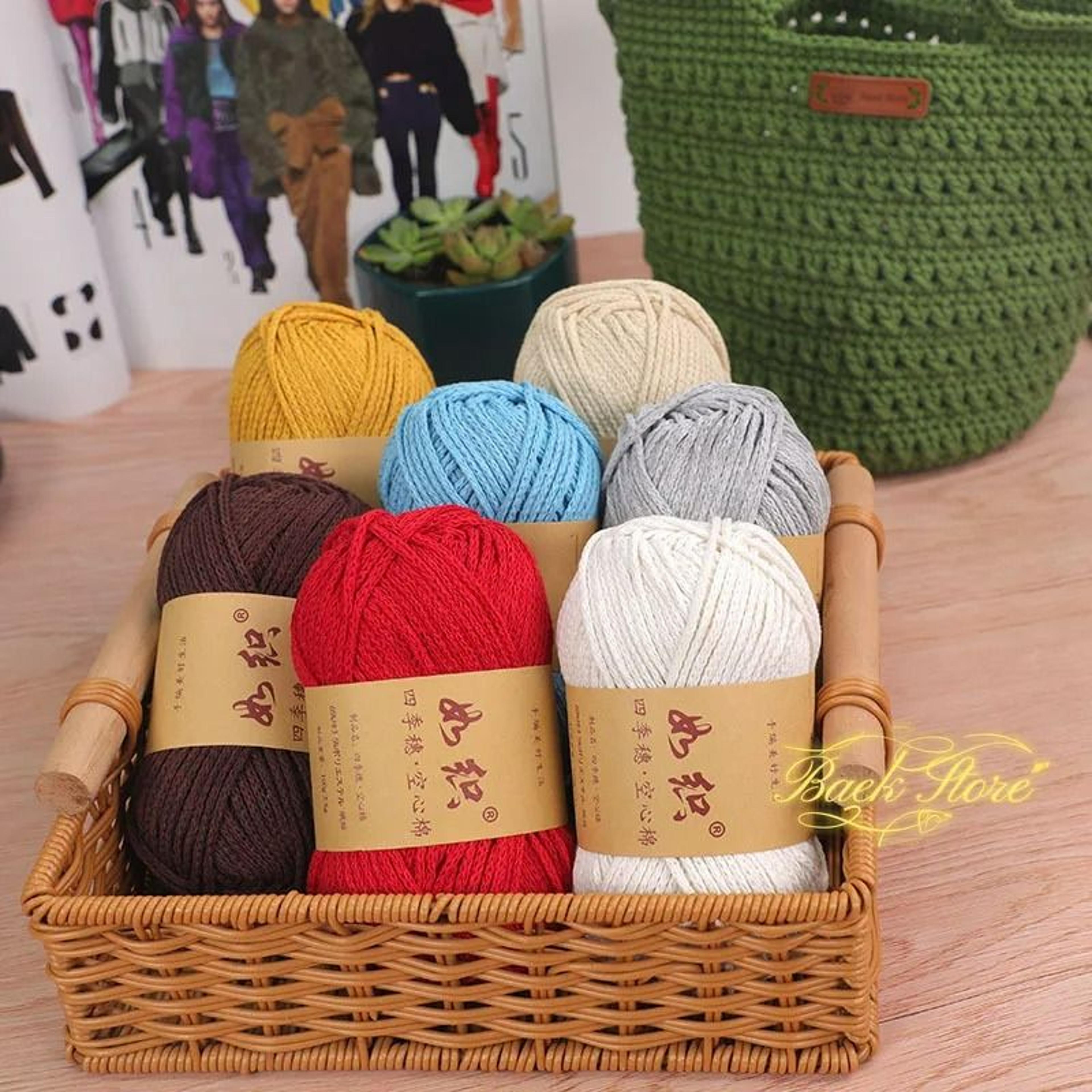 92-yard cotton blend macrame & crochet thread (0.08 in / 2 mm)