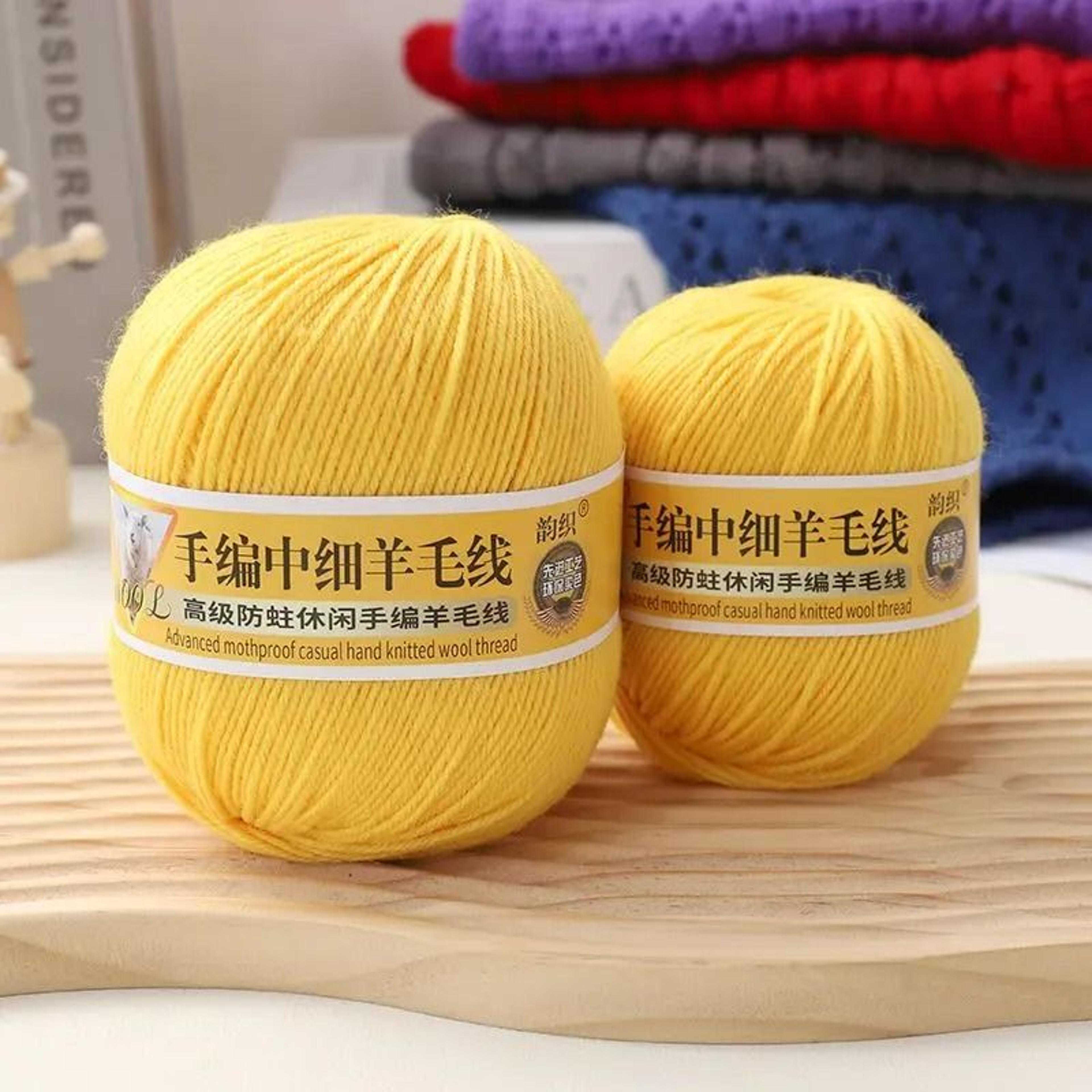 1.1 lb medium-thin soft baby wool yarn set