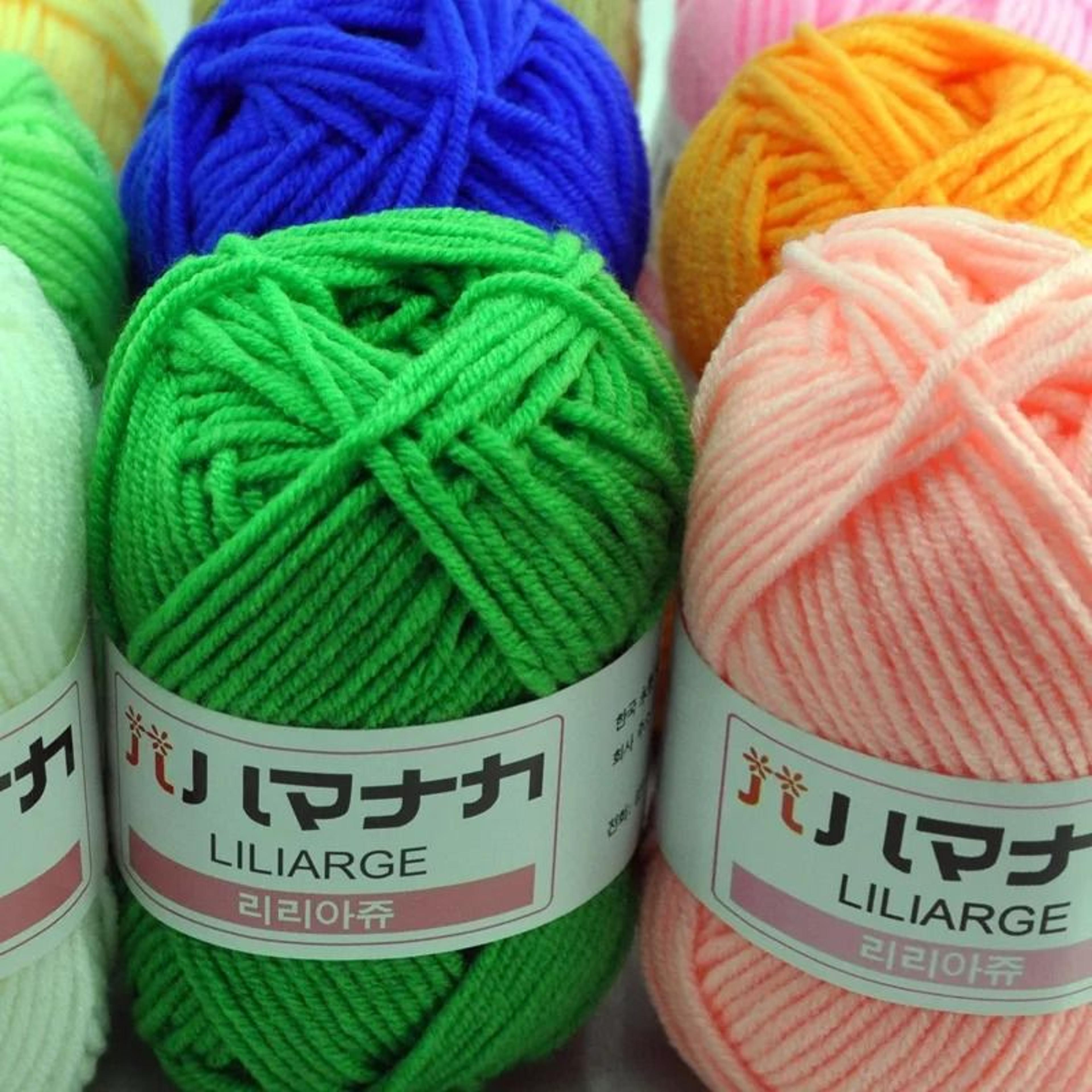0.44 lb milk cotton wool yarn combination pack (20+ pcs)
