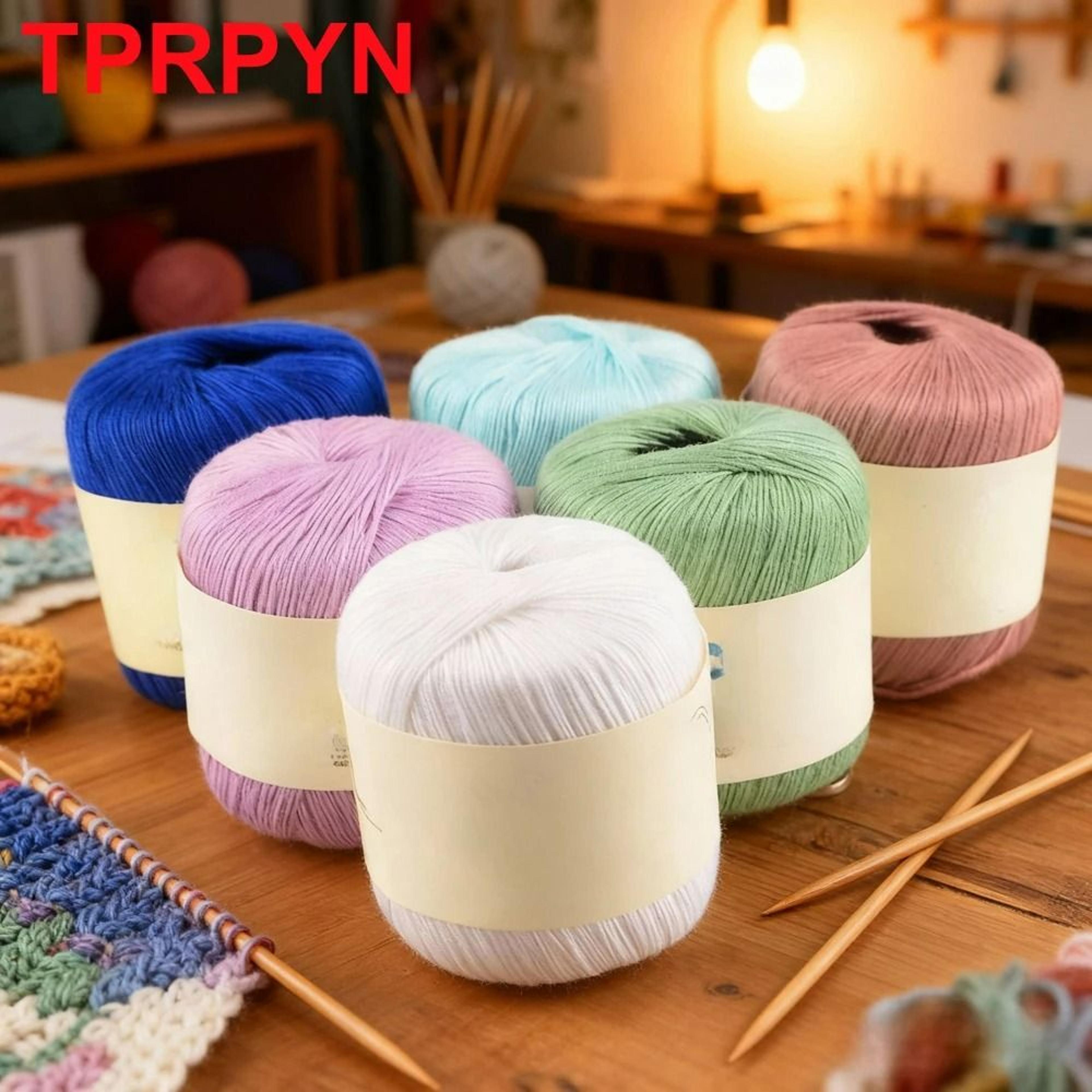 0.11 lb mercerized tencel cotton lace yarn
