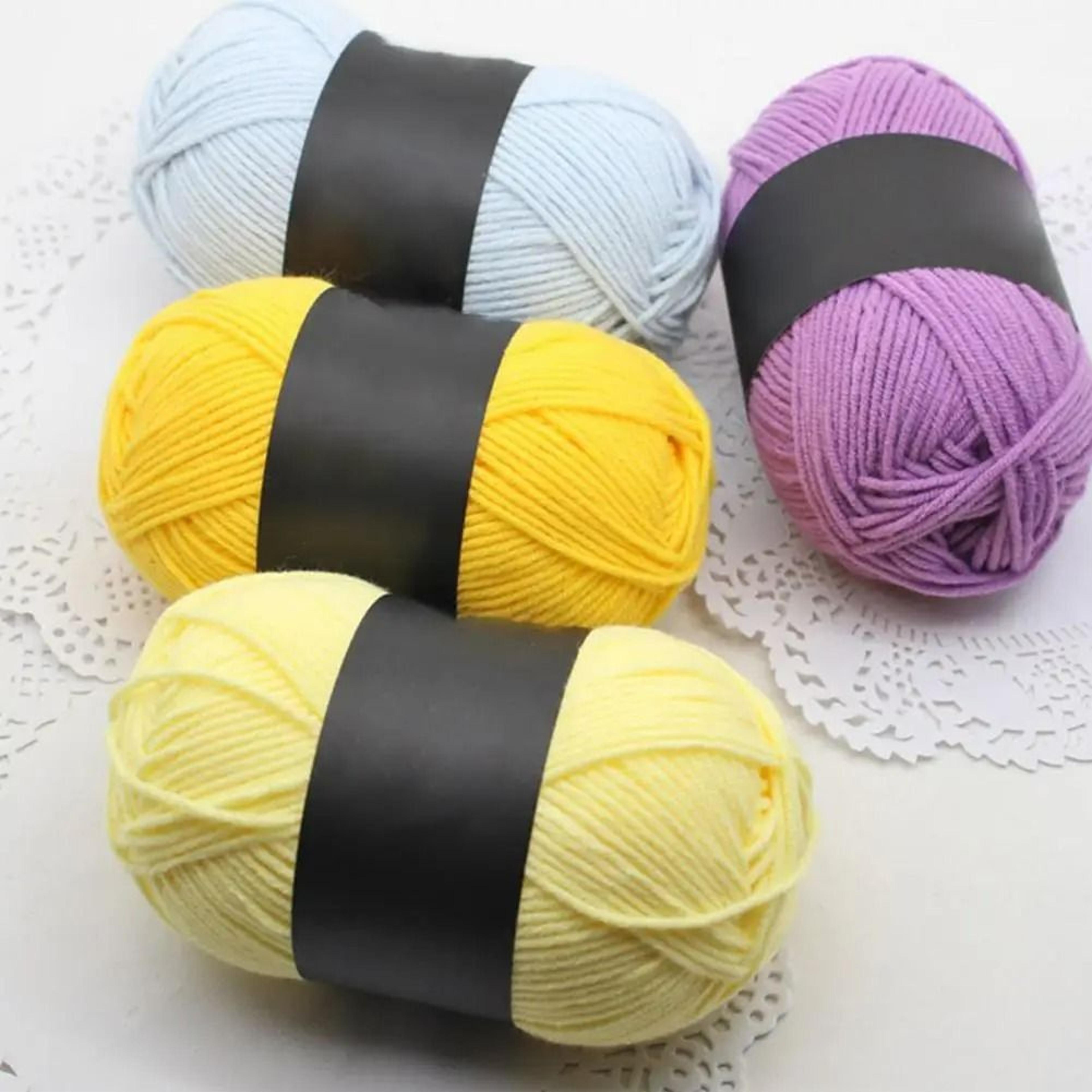 0.11 lb 4-ply milk cotton hand-knitting & crochet yarn