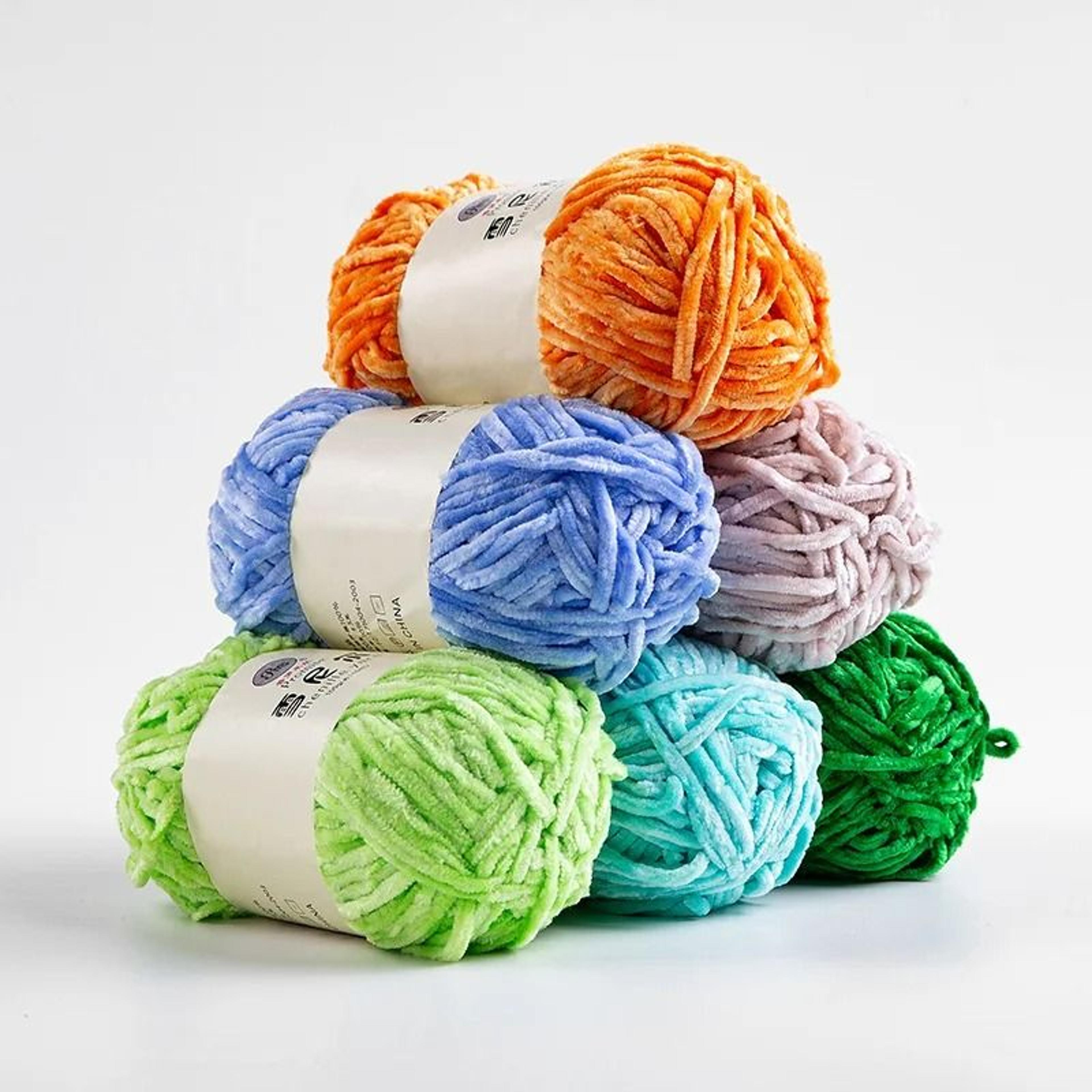 0.22 lb 6 mm chenille velvet yarn