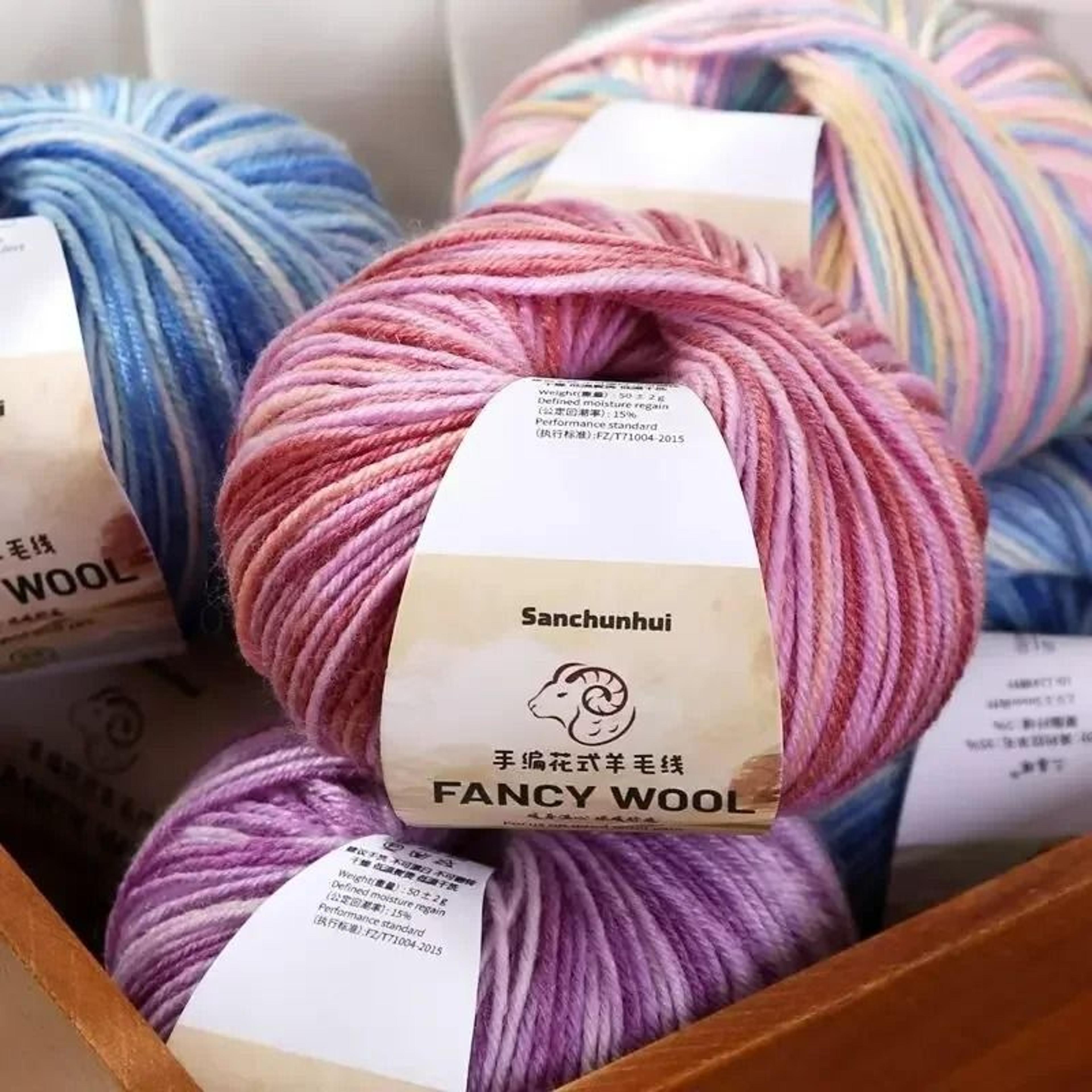 0.11 lb gradient cake wool cotton yarn