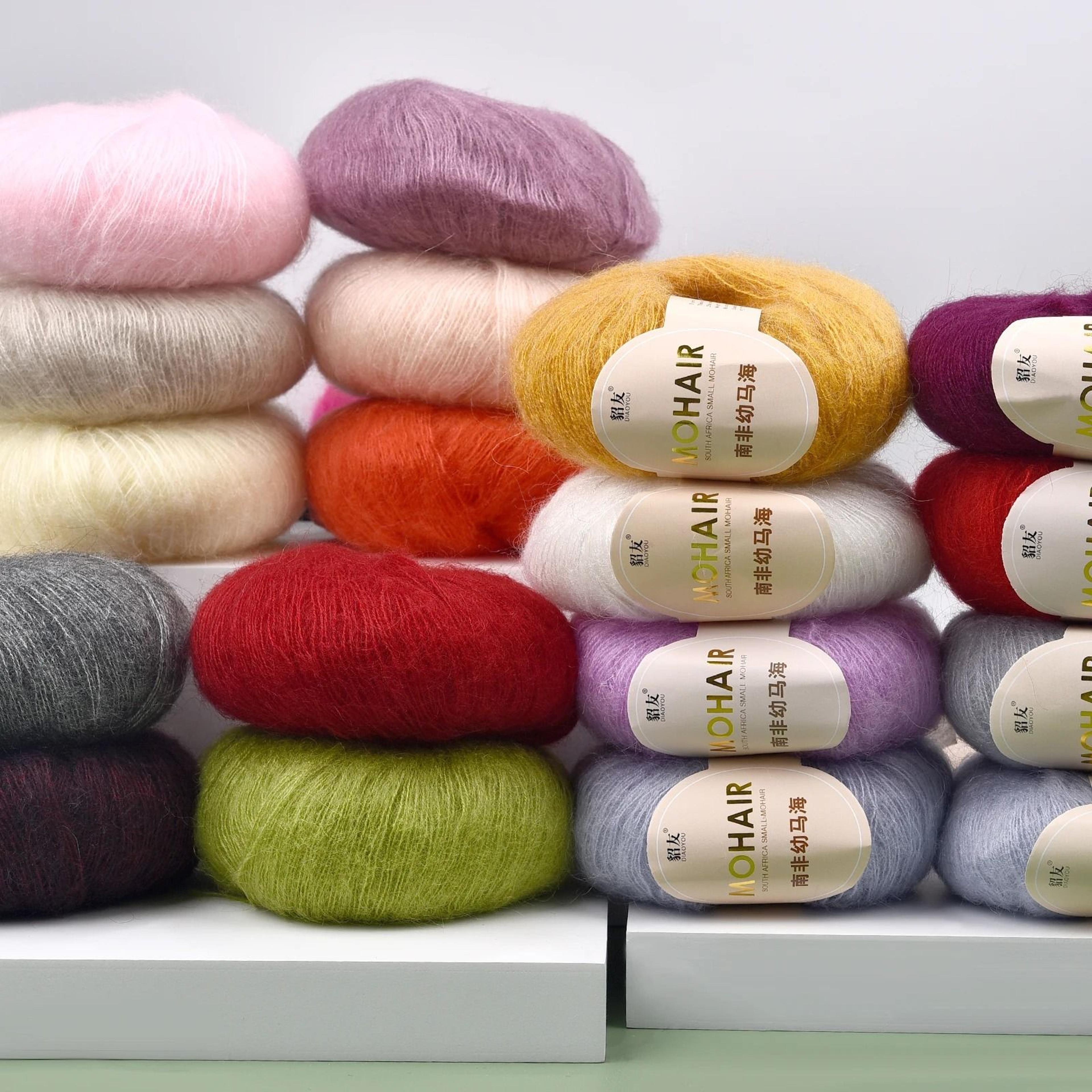 0.06 lb extra-soft mohair & warm baby wool yarn