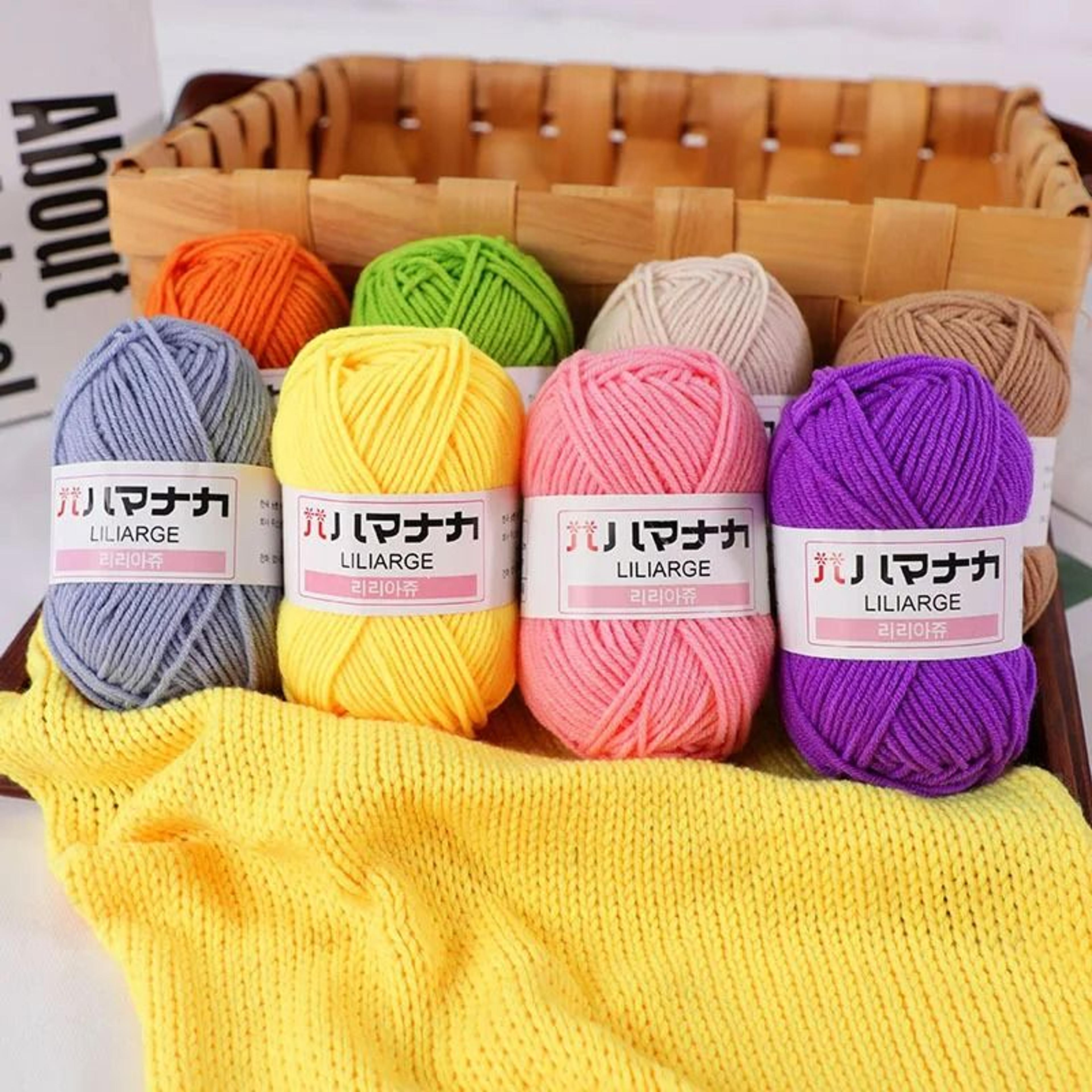 0.11 lb soft milk cotton velvet knitting yarn