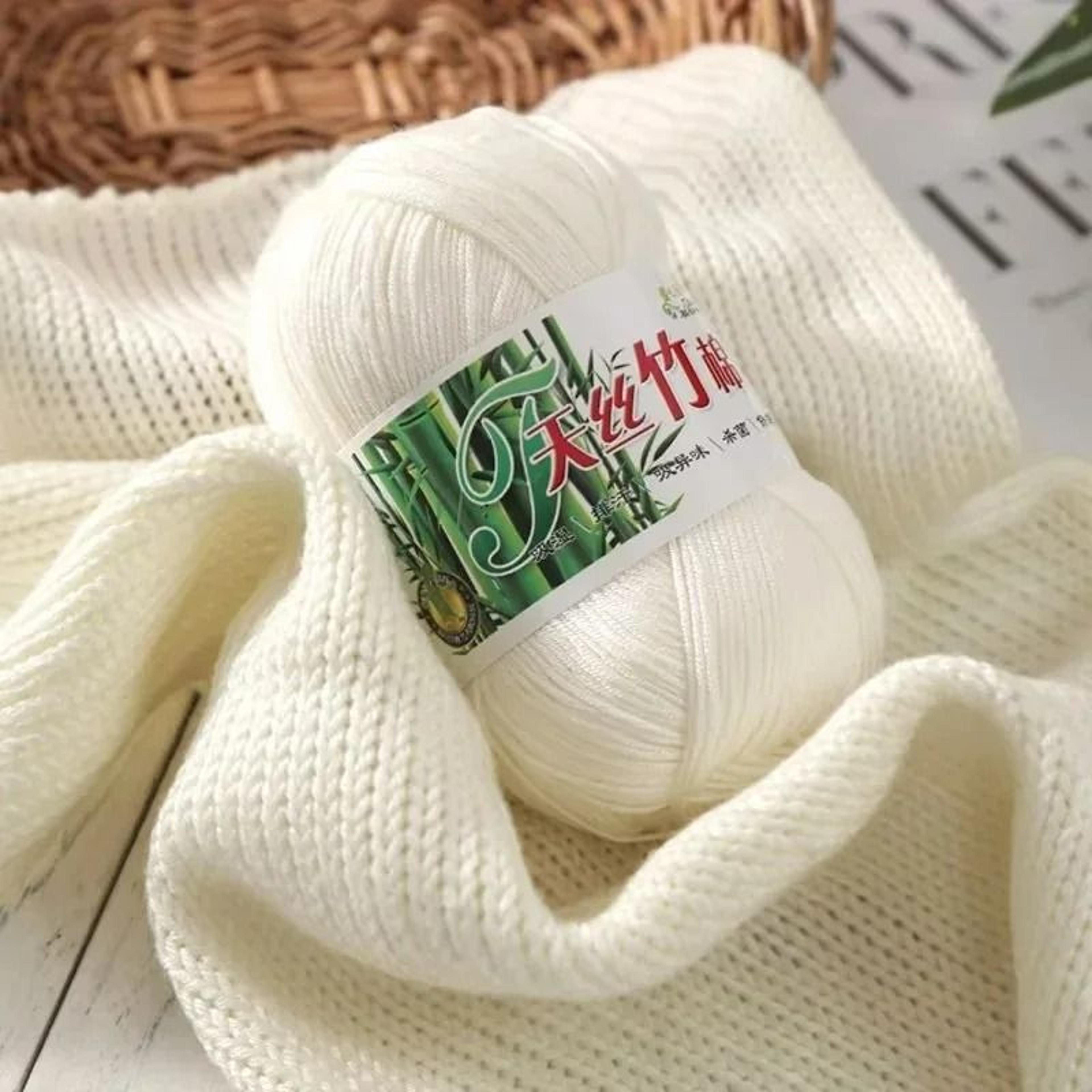 0.11 lb cool summer bamboo fiber crochet yarn