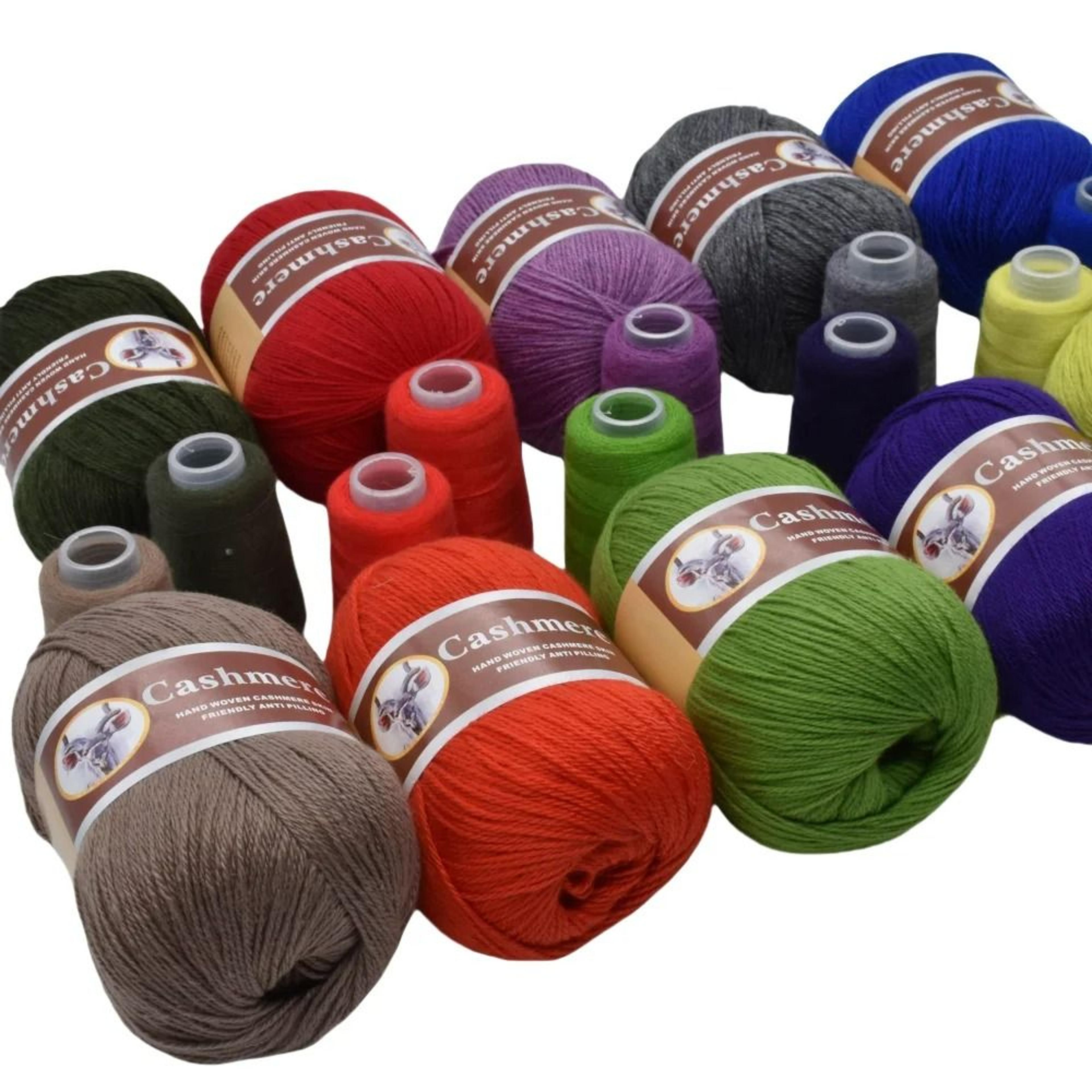 3.96 lb mongolian cashmere worsted wool yarn (6-set pack)