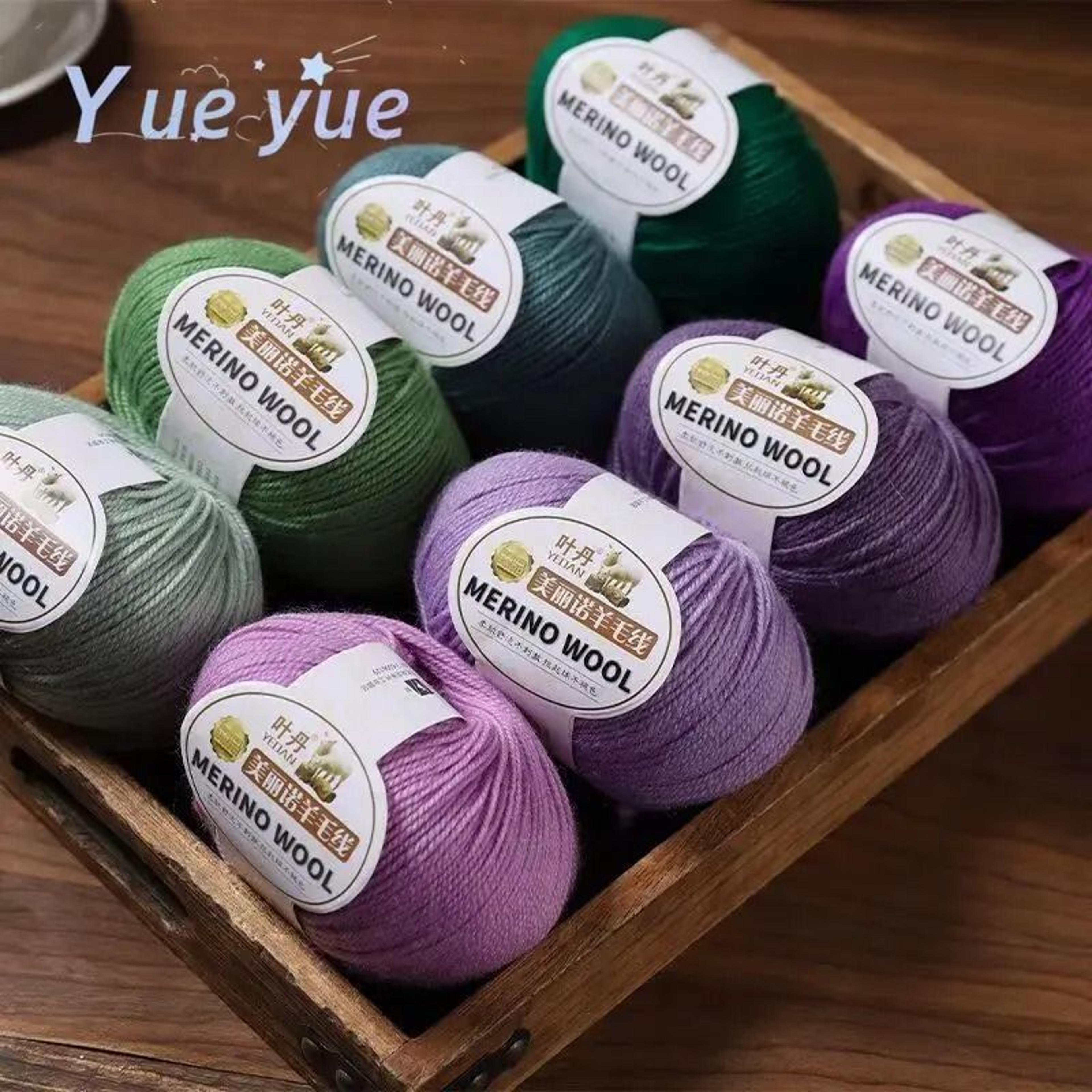 ultra-soft merino wool yarn pack for hand knitting & crochet