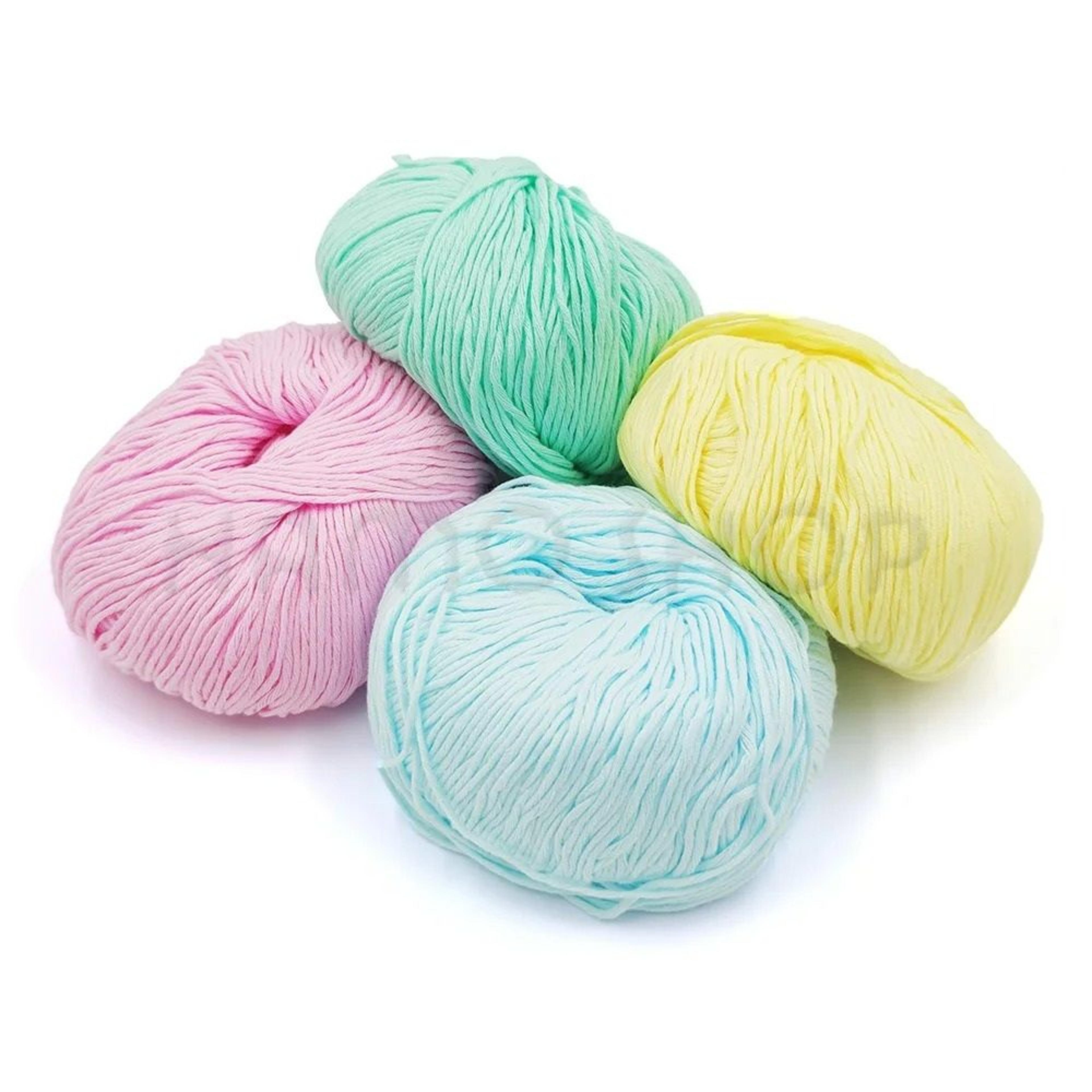 pure cotton crochet knitting yarn for sweaters, hats & handbags