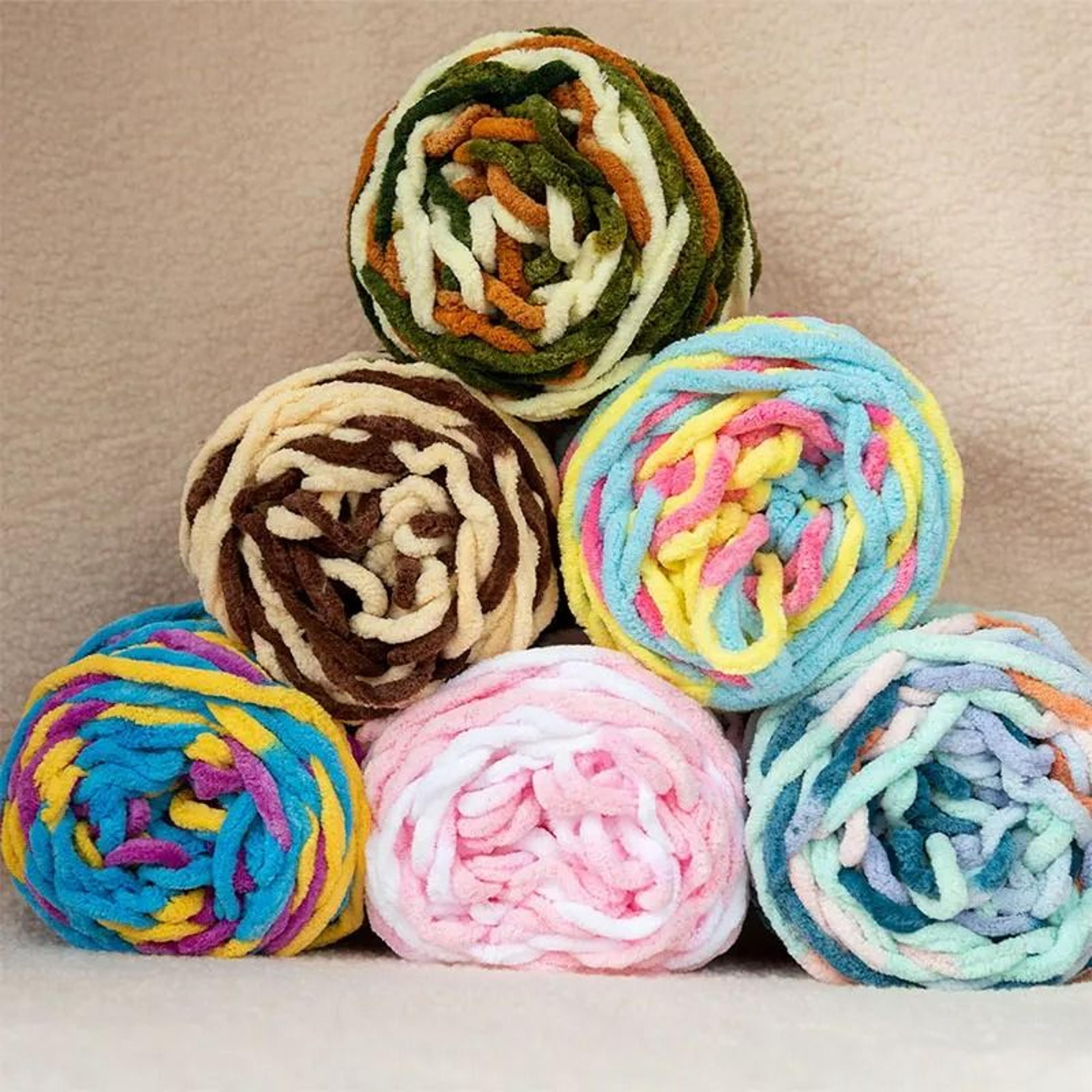 fluffy velvet chenille yarn for diy scarves & baby sweaters