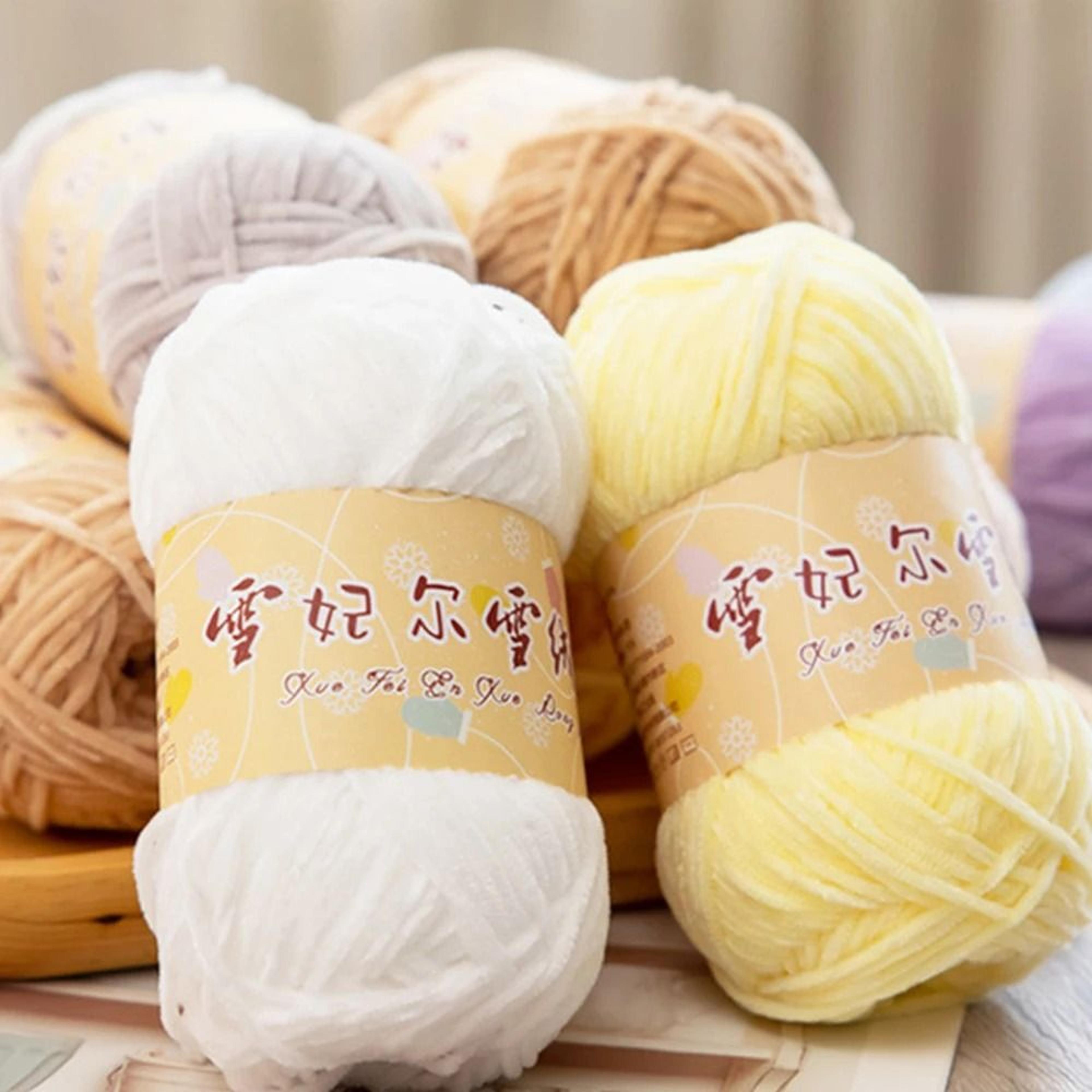 lustre chenille yarn for crochet dolls, shoes & accessories