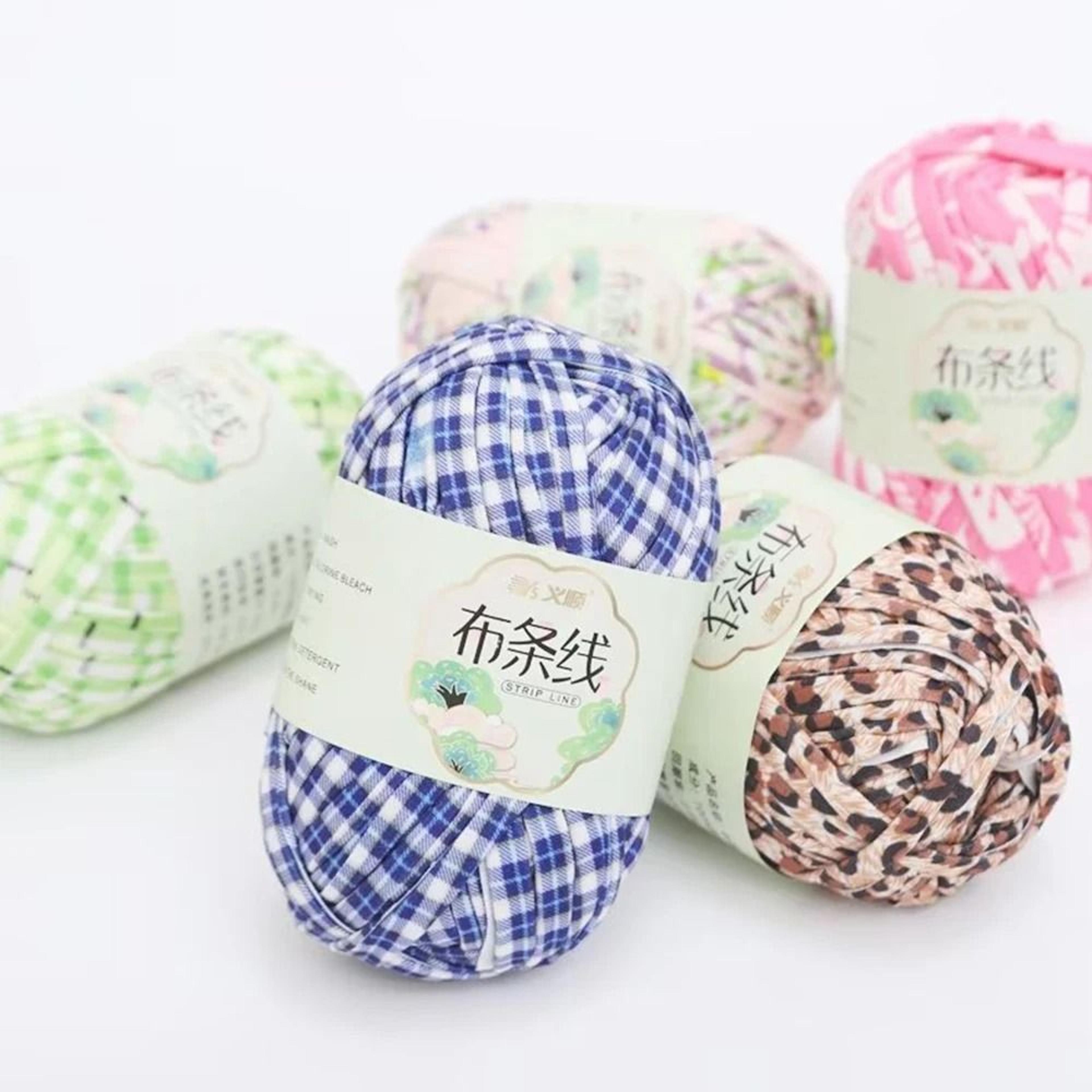 colorful t-shirt cloth yarn for diy baskets, bags & cushions