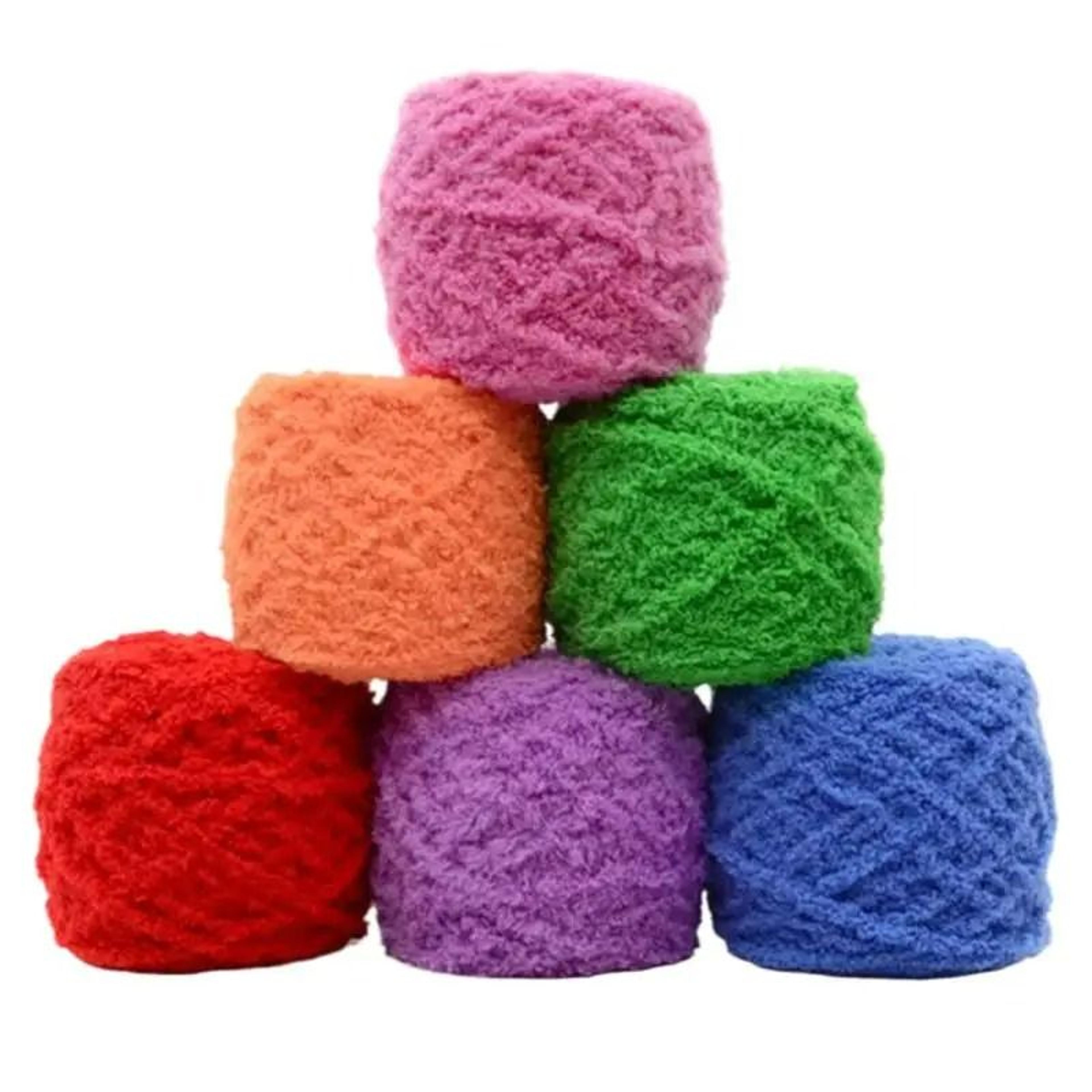 super soft velvet chenille yarn for blankets, sweaters & toys