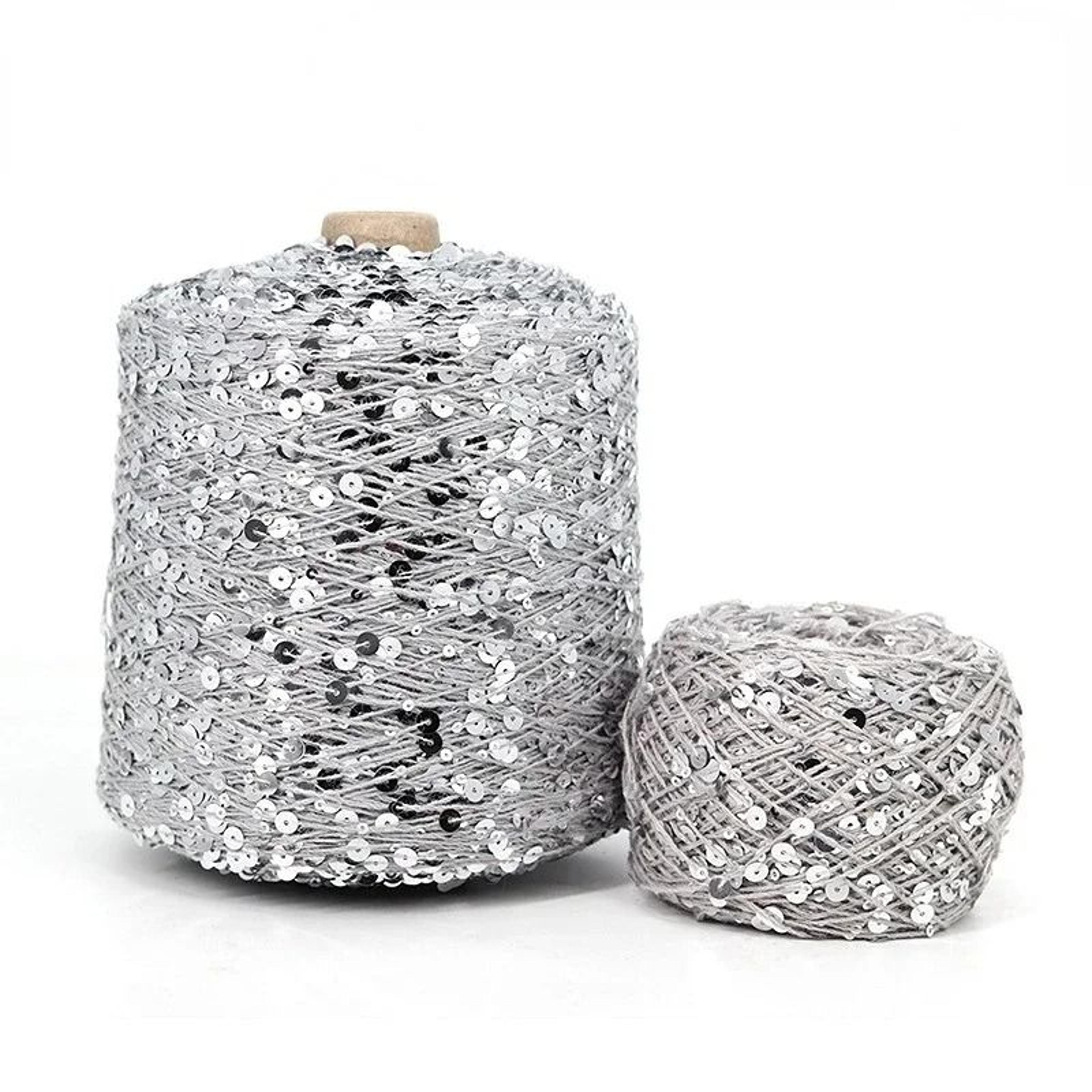 sparkle sequin & lurex yarn for diy sweaters, bags & crafts