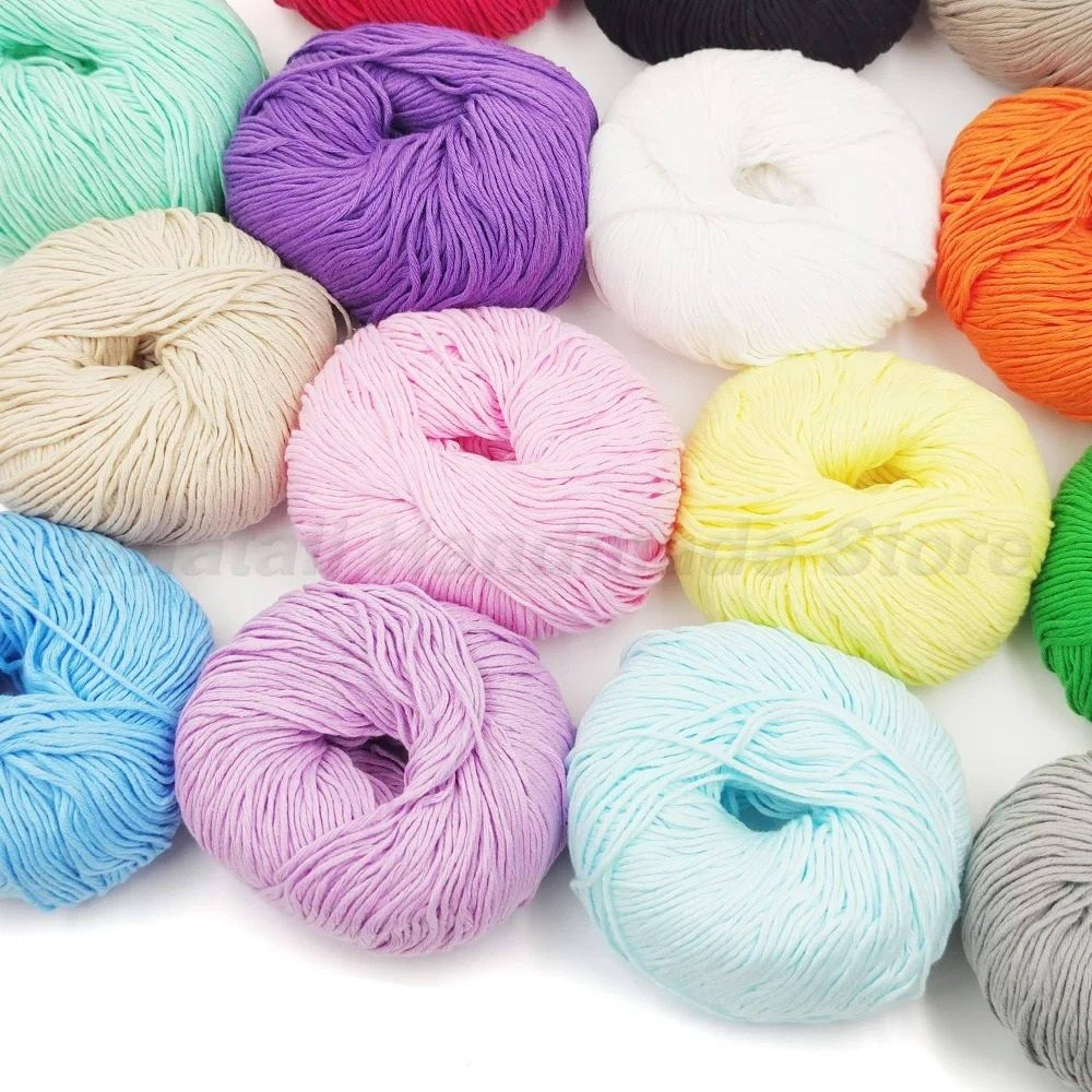 100% pure cotton yarn for diy hats, handbags, sweaters & textiles