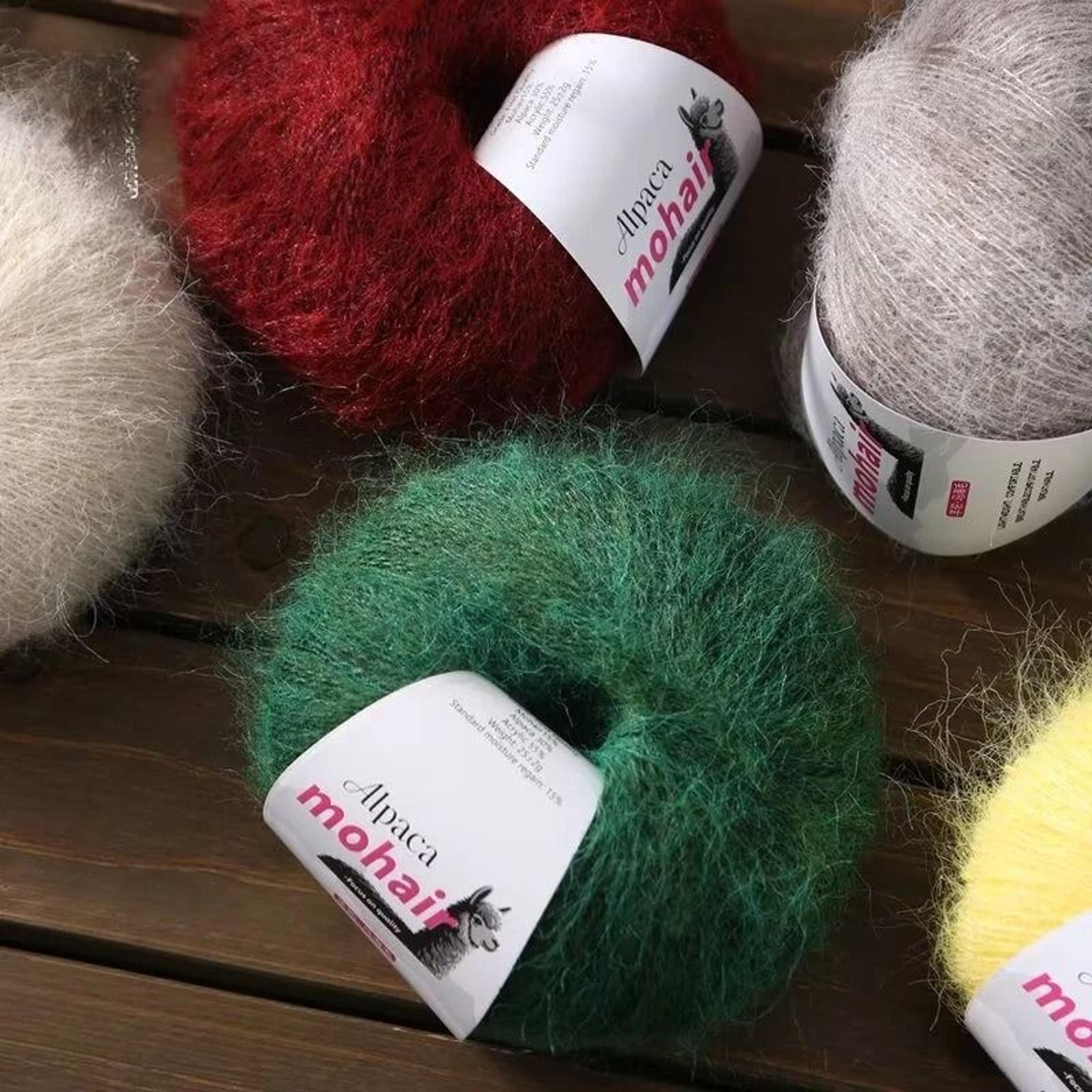 lightweight alpaca mohair yarn for sweaters, scarves & outerwear