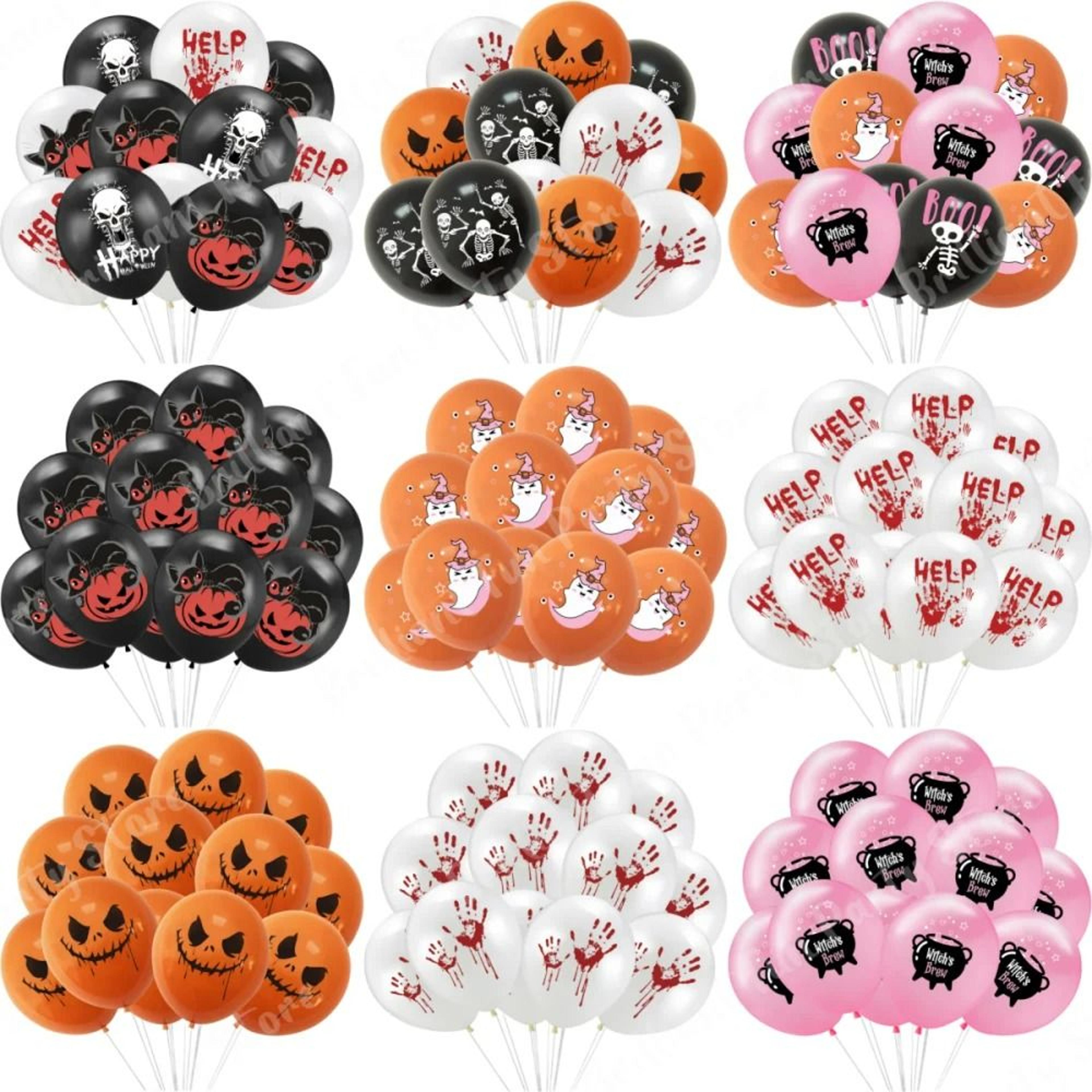 12-inch halloween latex balloons for holiday parties & decor