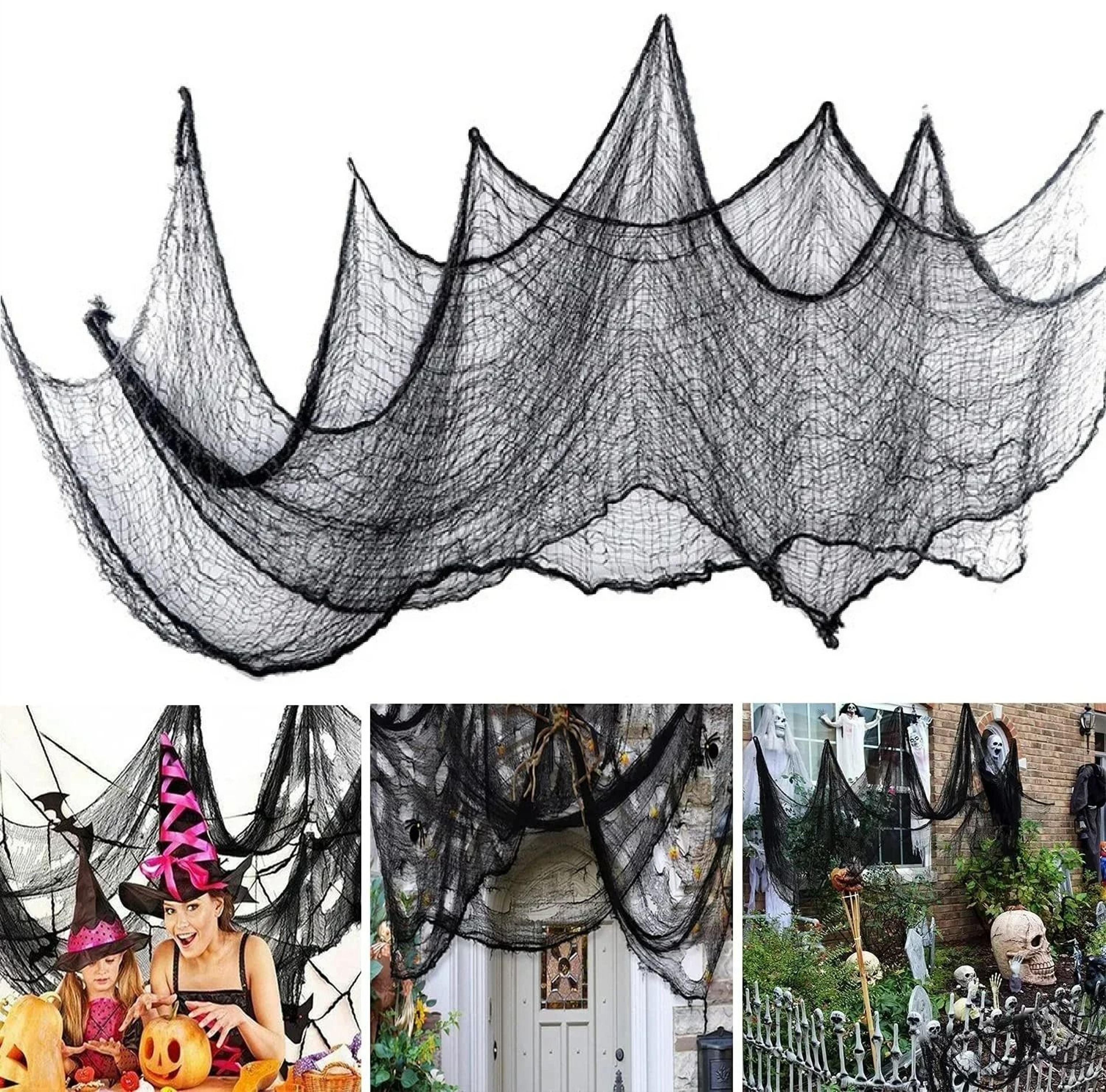 halloween black creepy gauze cloth for door & wall decor