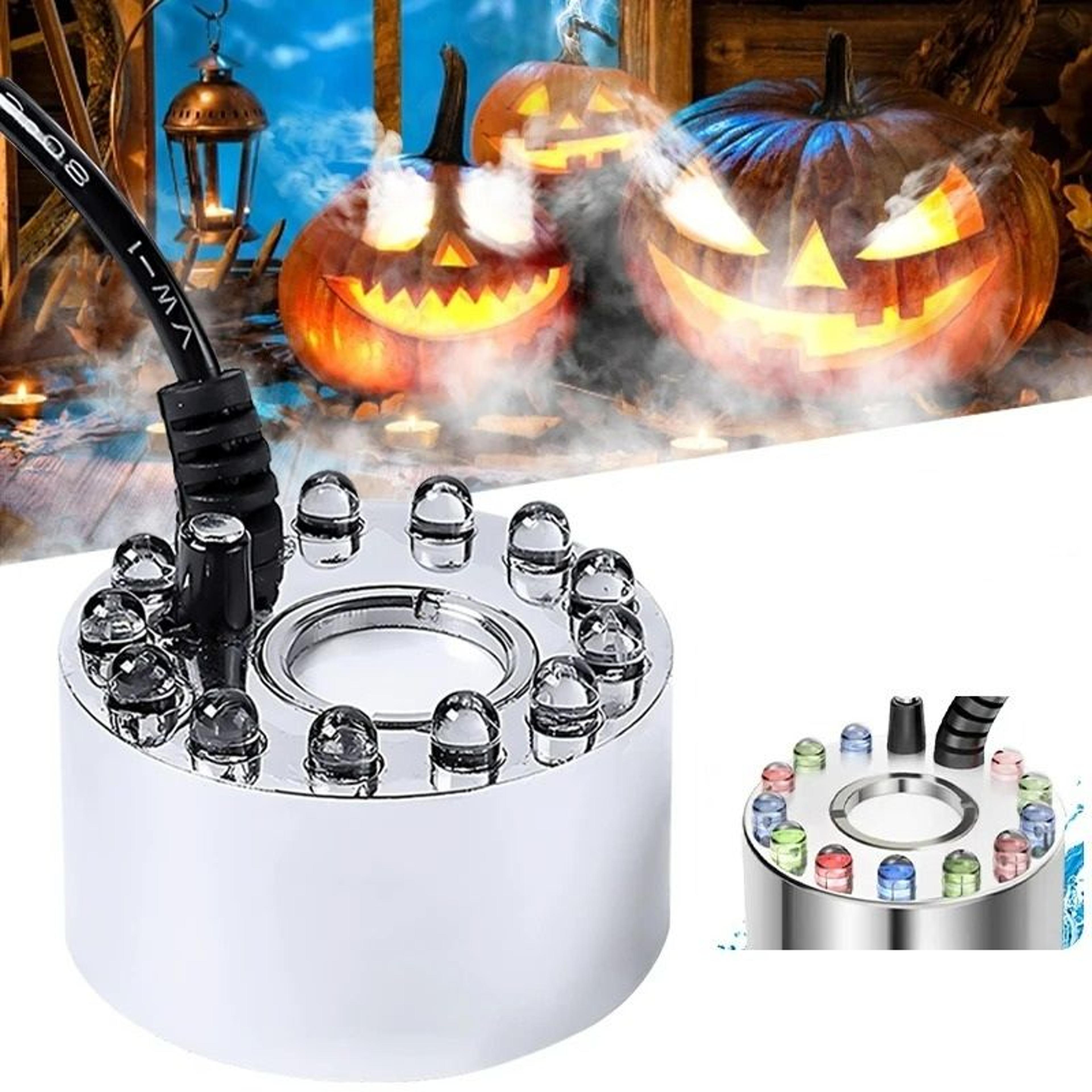 mini led pumpkin fogger & water fountain mister for halloween