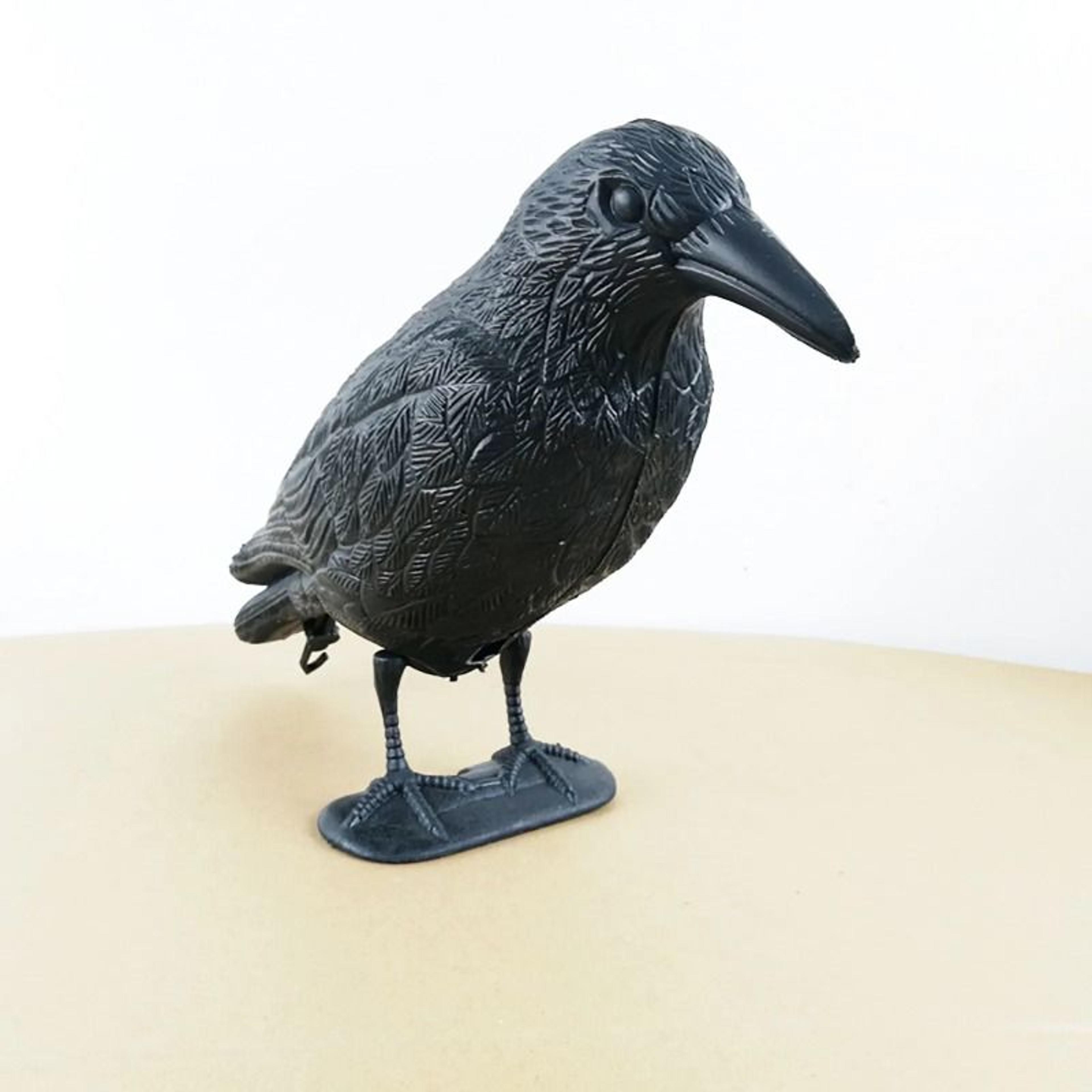 simulation black raven bird repellent & halloween prop