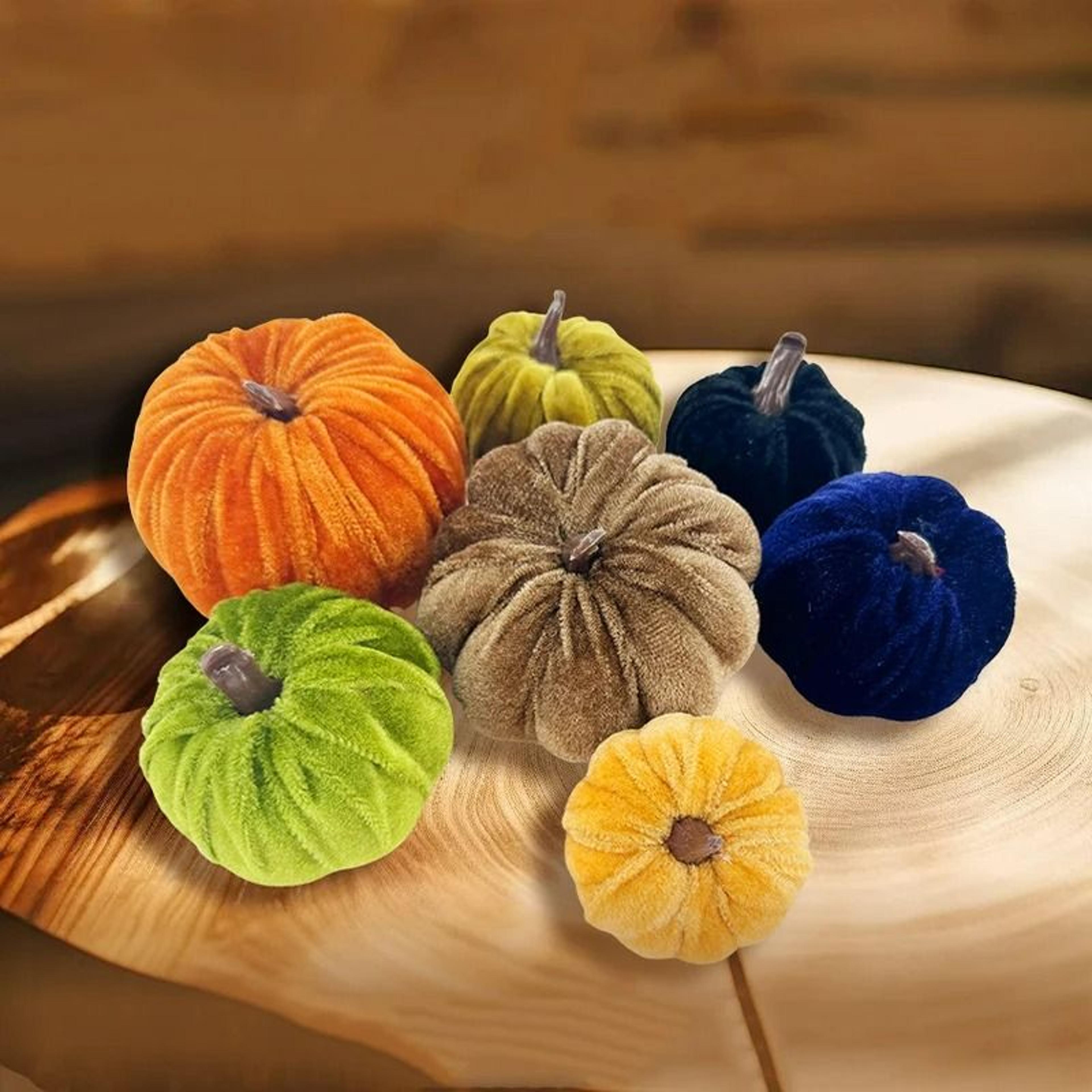 5pcs artificial halloween foam pumpkin set