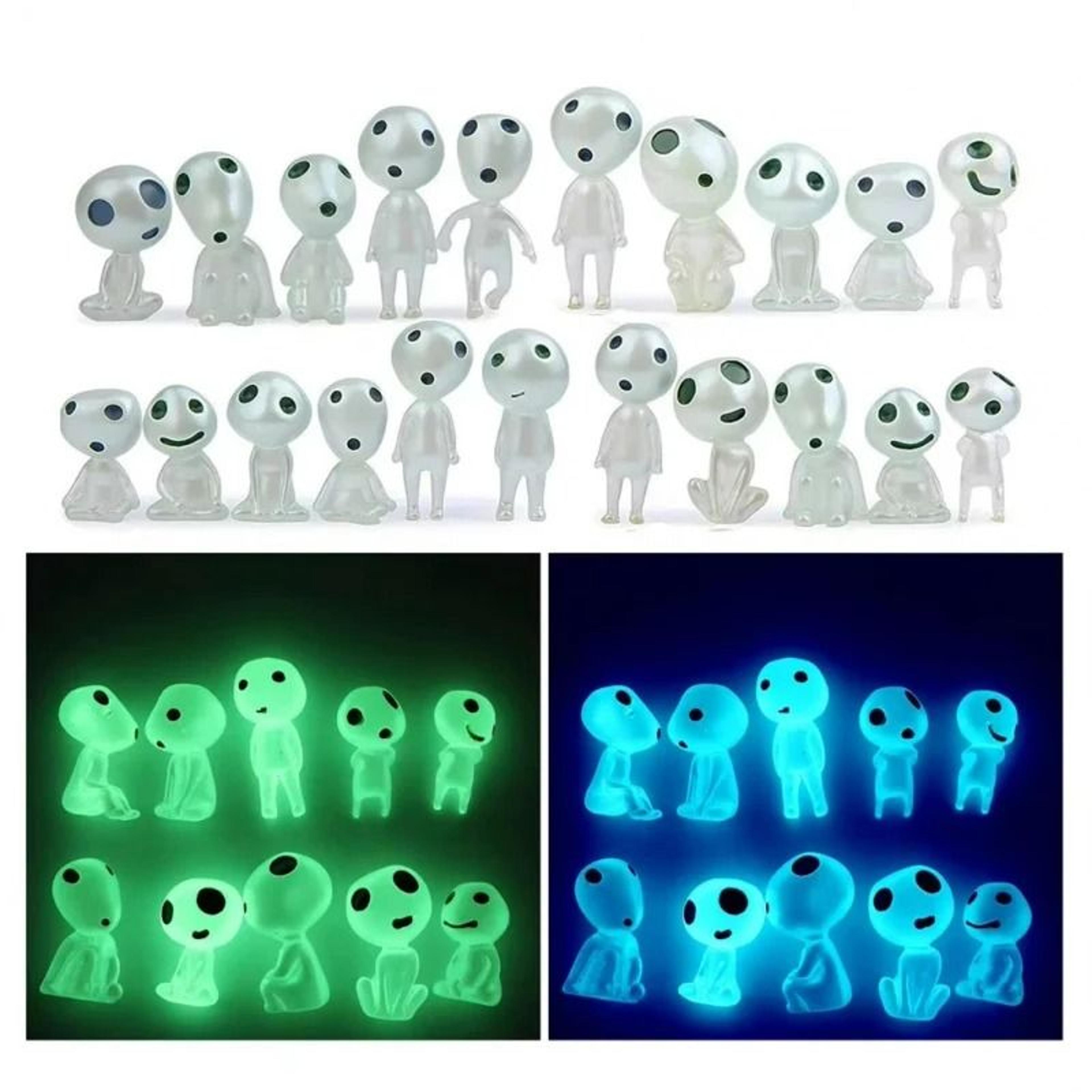 10-piece luminous ghost micro landscape tree elves