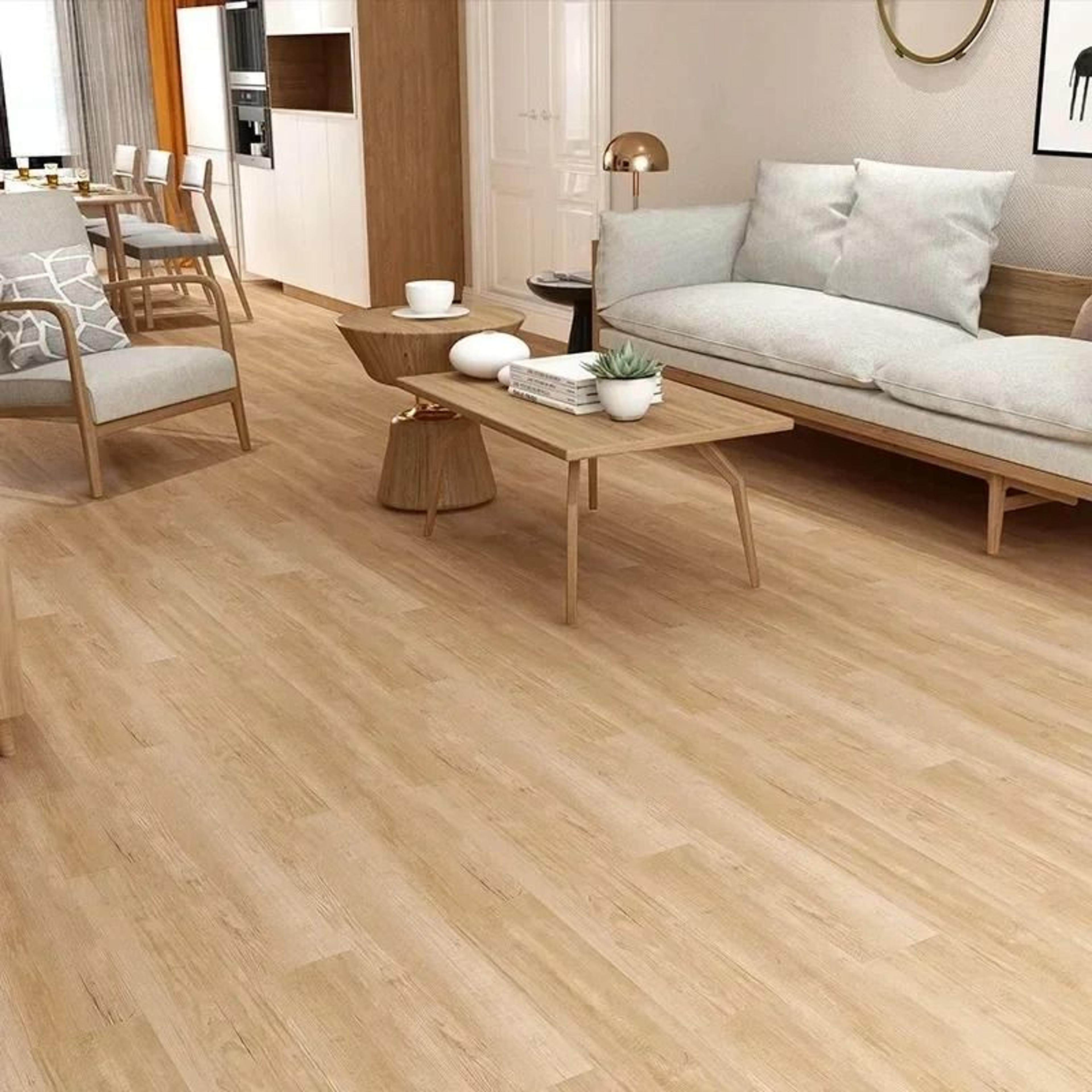 10-piece wood grain self-adhesive pvc floor stickers
