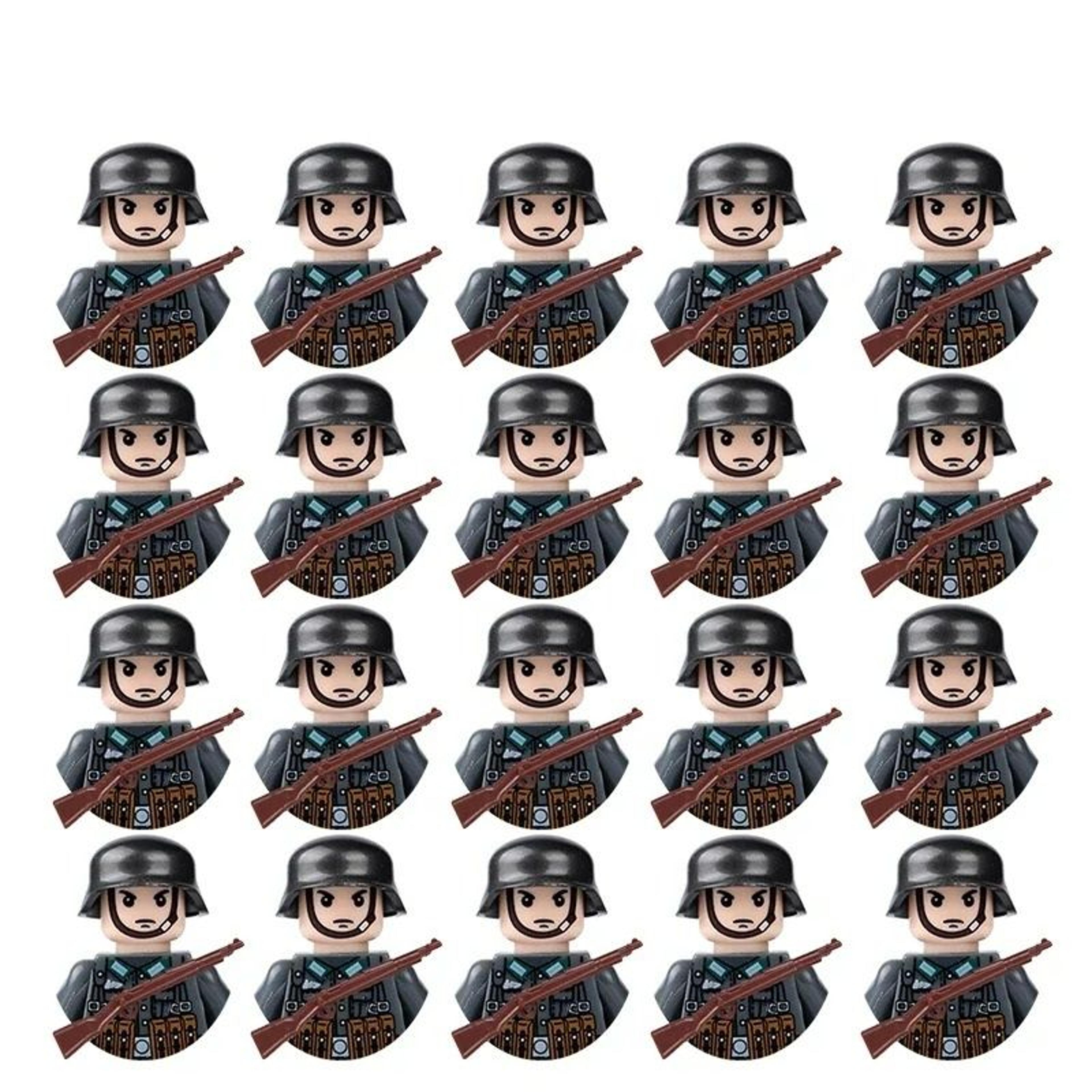 20-piece ww2 military army minifigure set