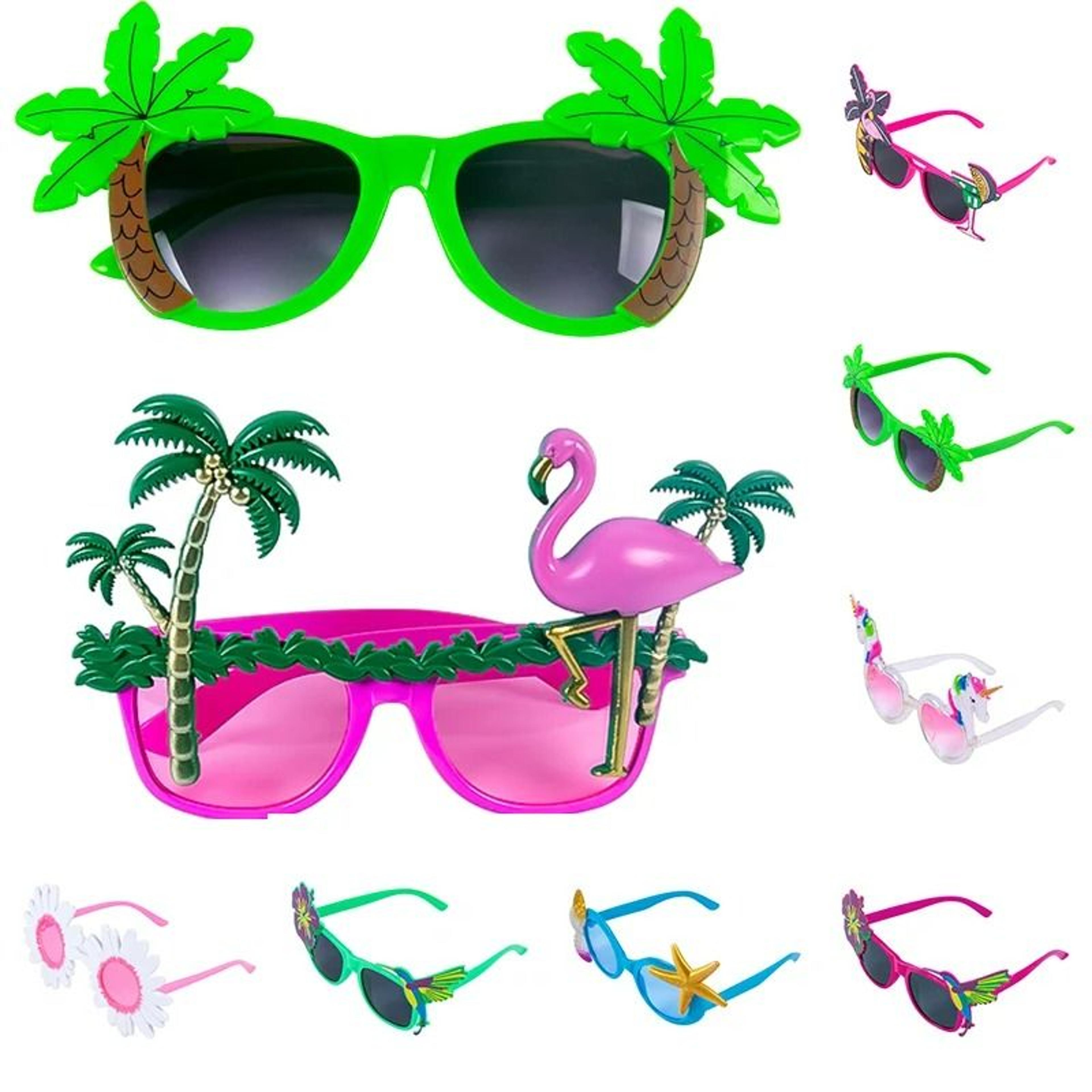 funny hawaiian theme party sunglasses & photo props