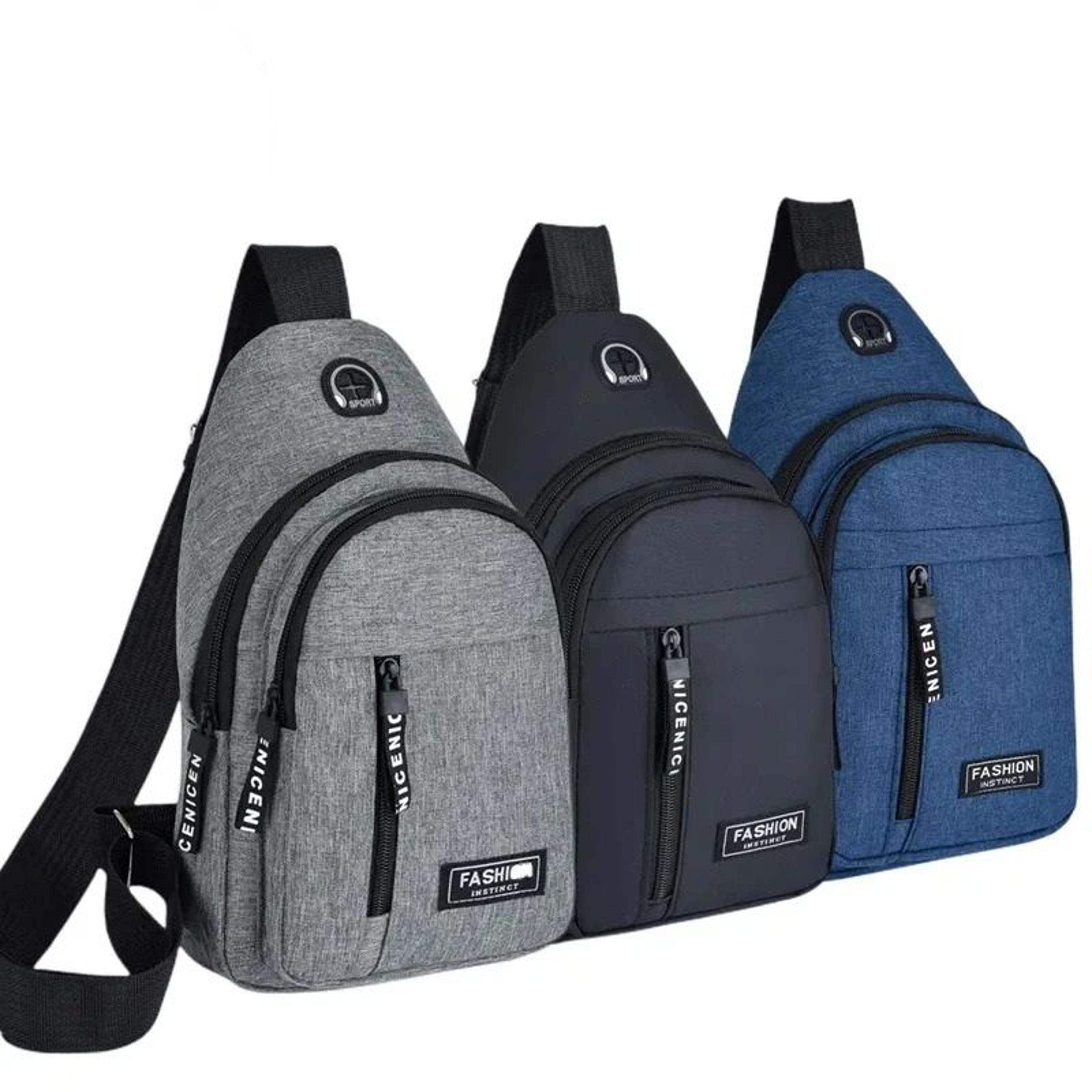 mens waterproof oxford cloth multifunctional chest bag