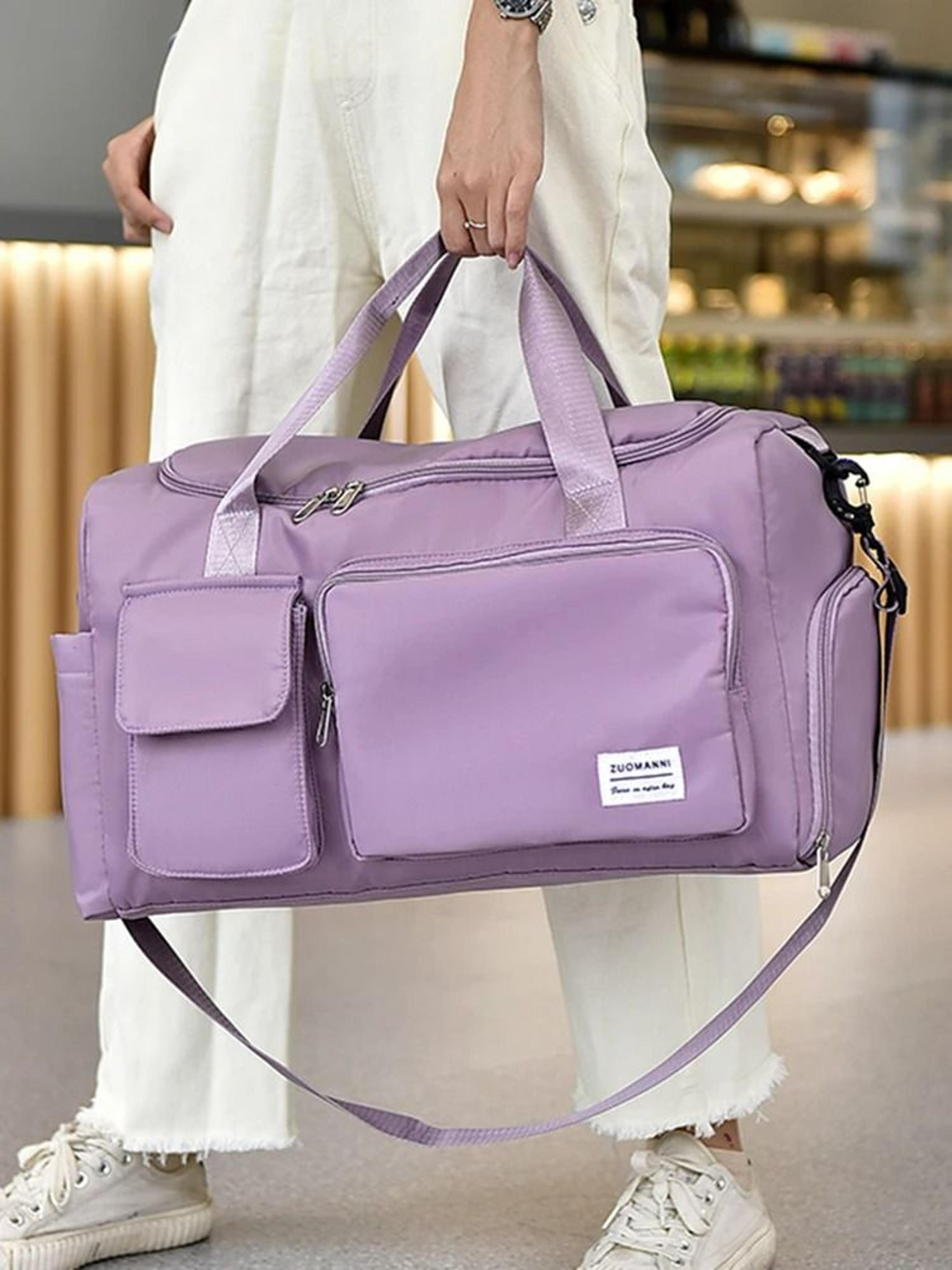 waterproof travel weekender duffle bag with shoe compartment