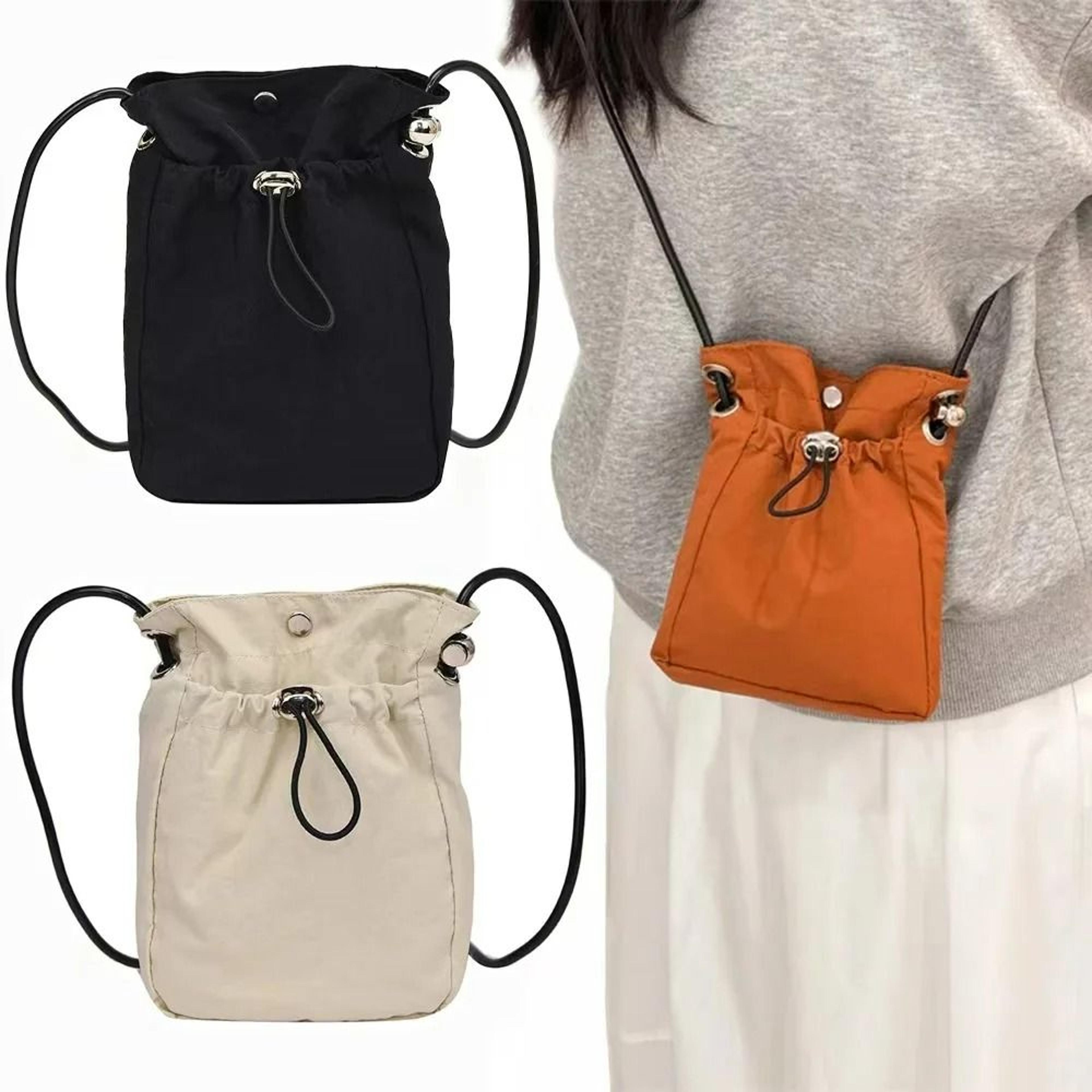 mini nylon crossbody phone bag and wallet