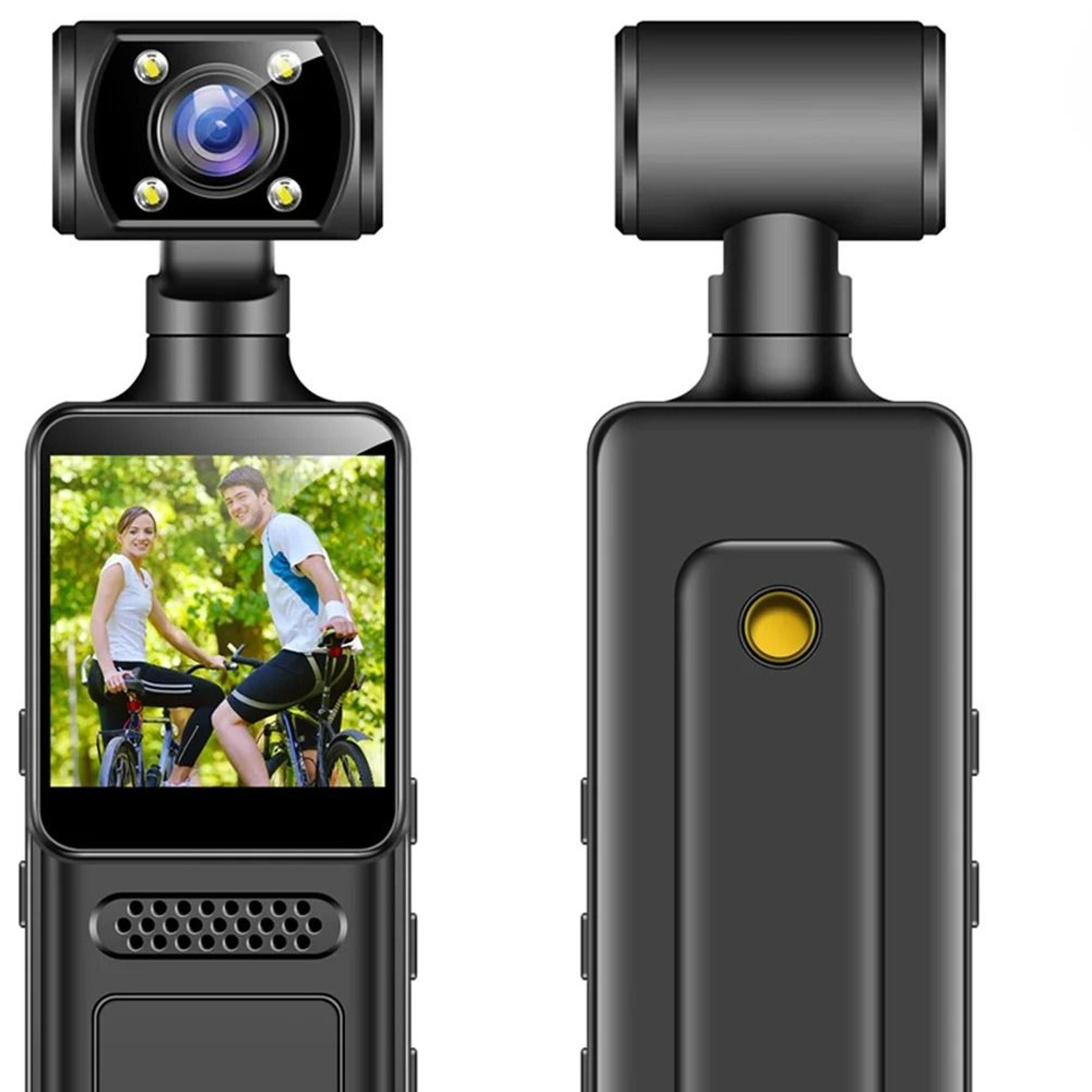8k hd pocket camera 180 degree rotating lens and night vision