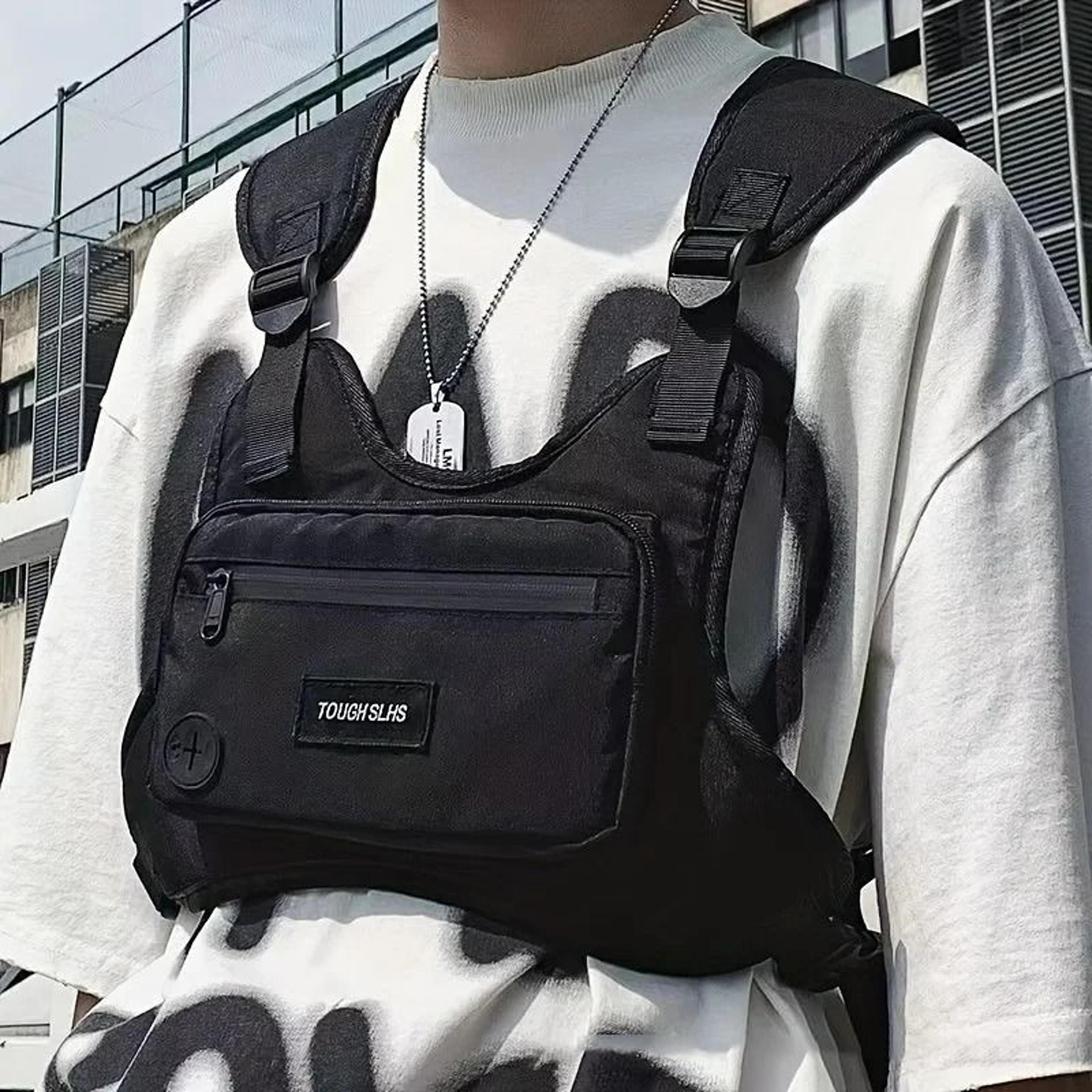 men's streetwear tactical rig chest bag