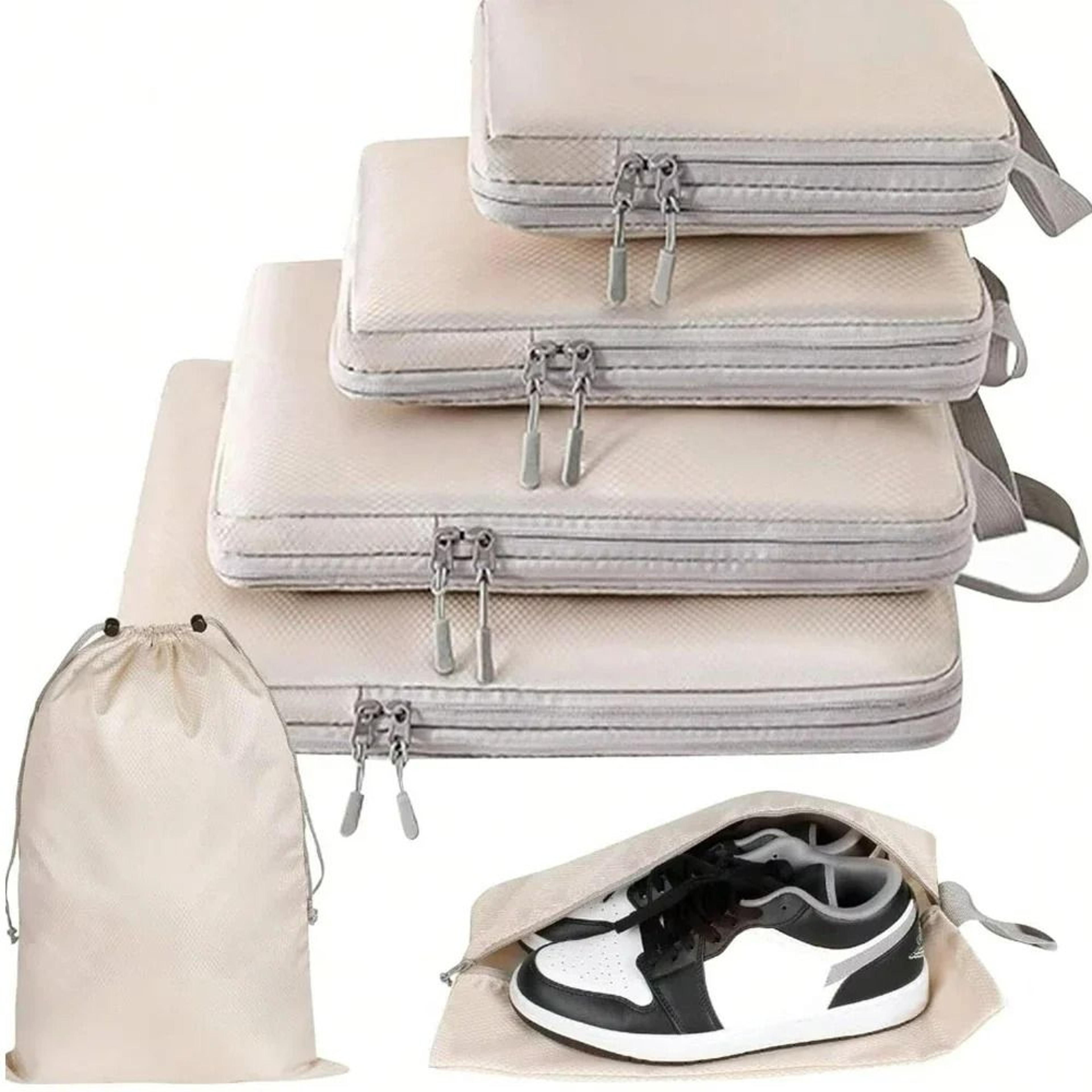 compressible travel packing cubes (6 pcs)