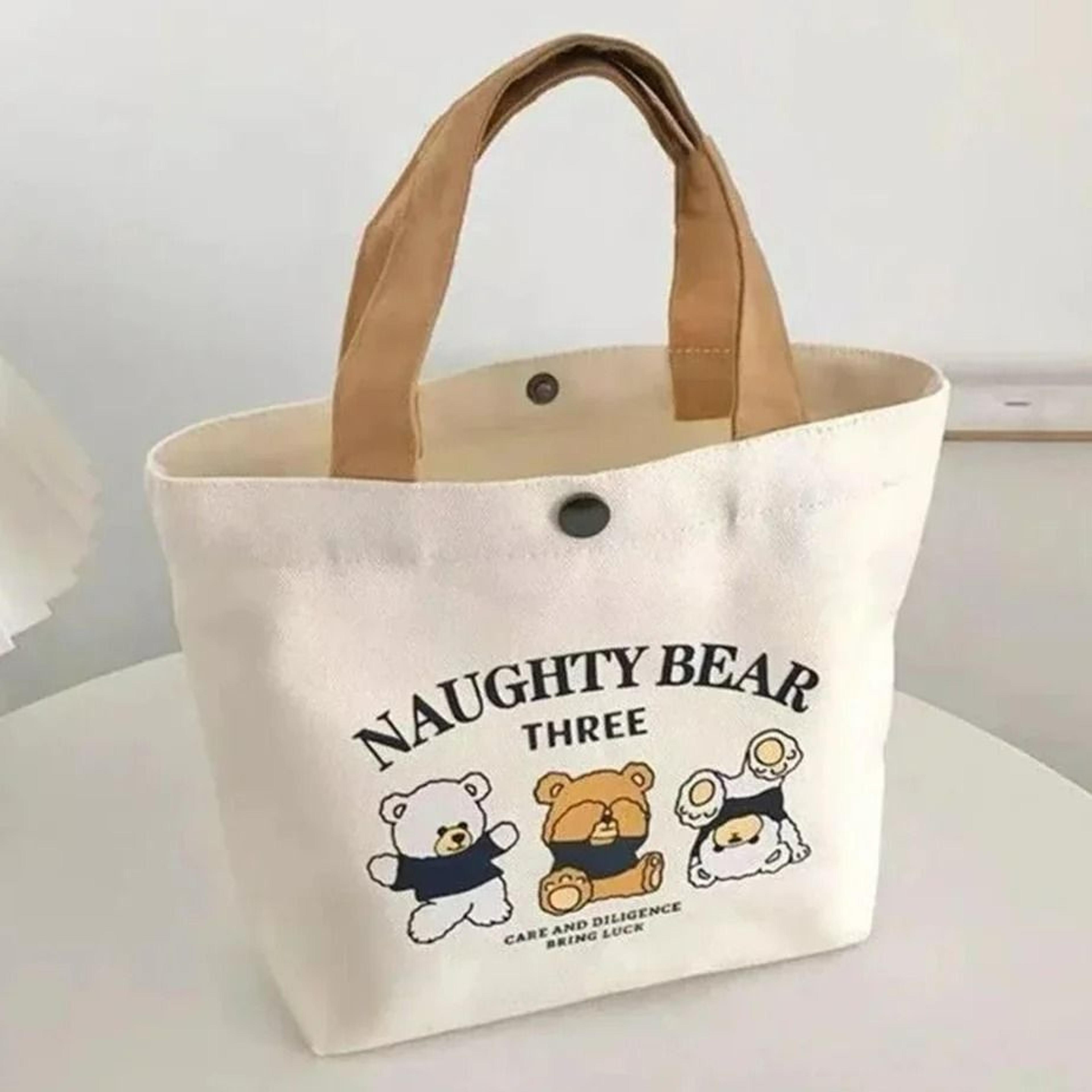 women's versatile small canvas tote & lunch bag