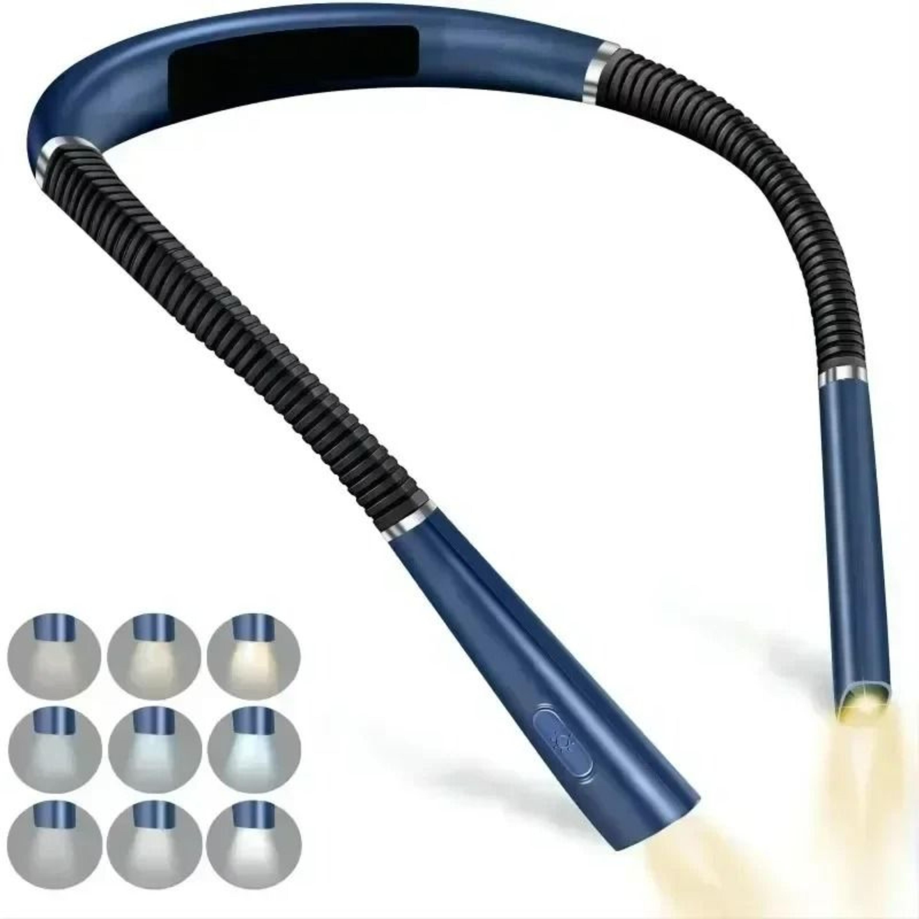 rechargeable led neck reading light with flexible hose