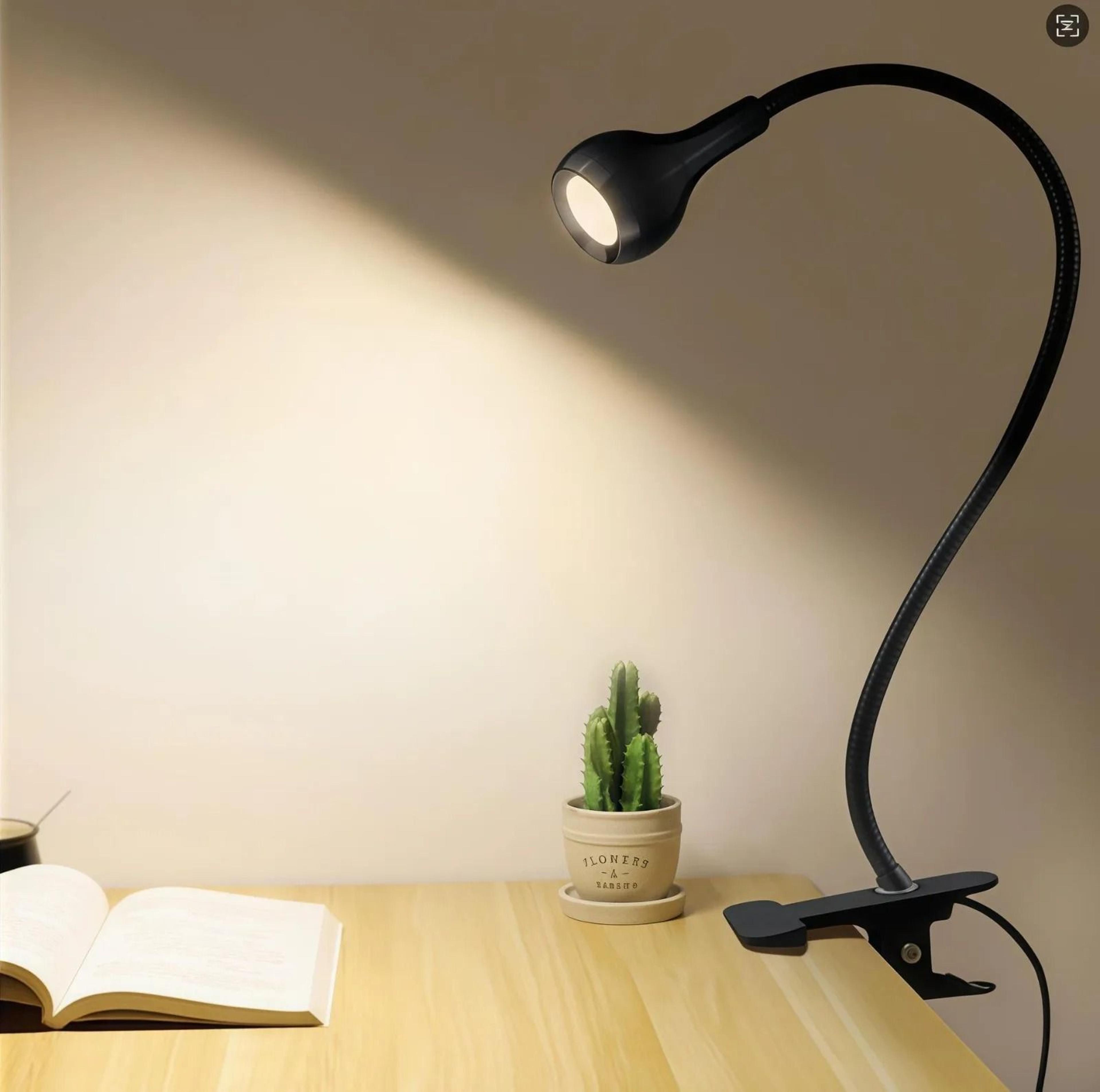 flexible usb led clip-on desk & bedside lamp