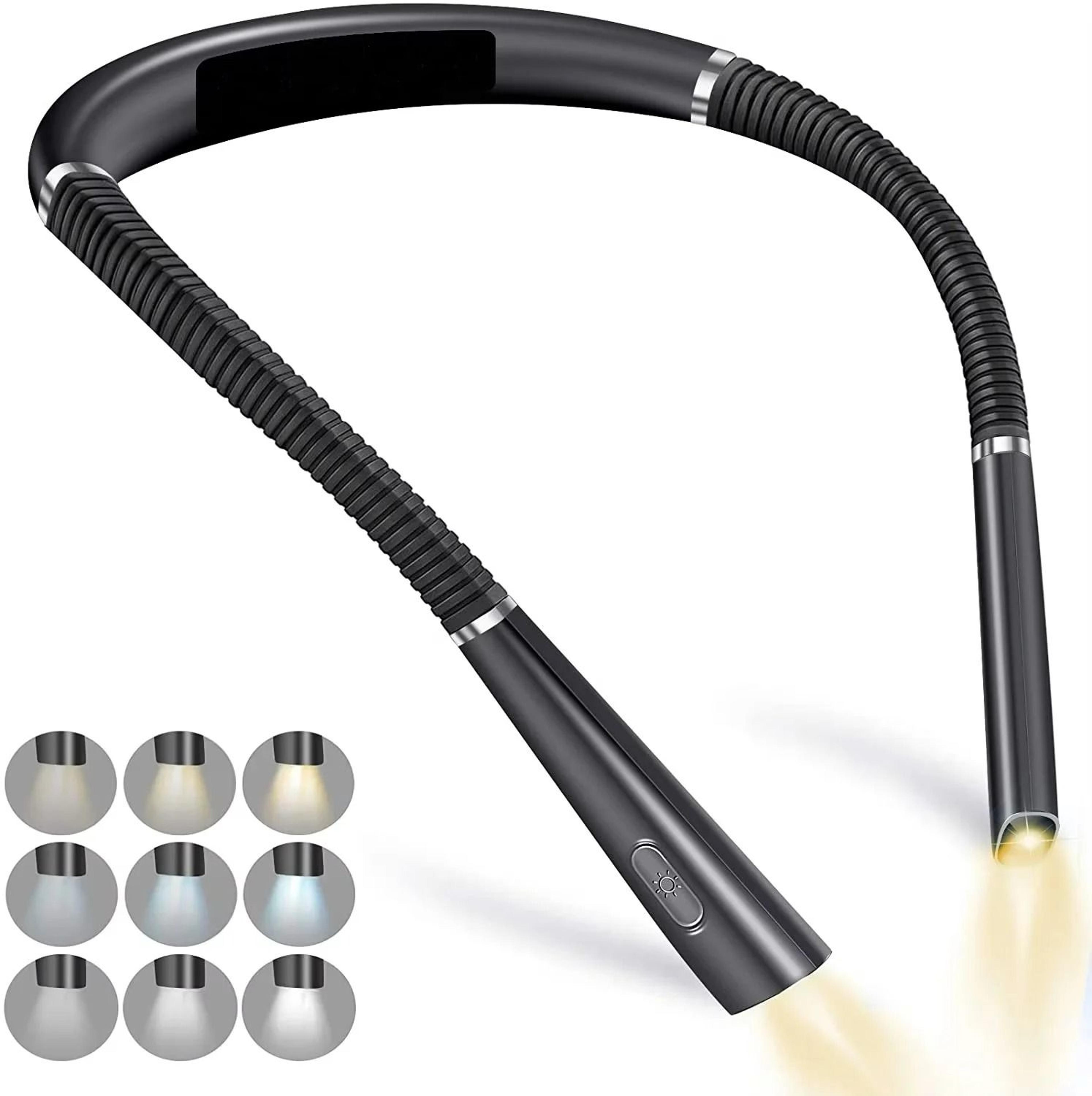 rechargeable hands-free led neck reading light