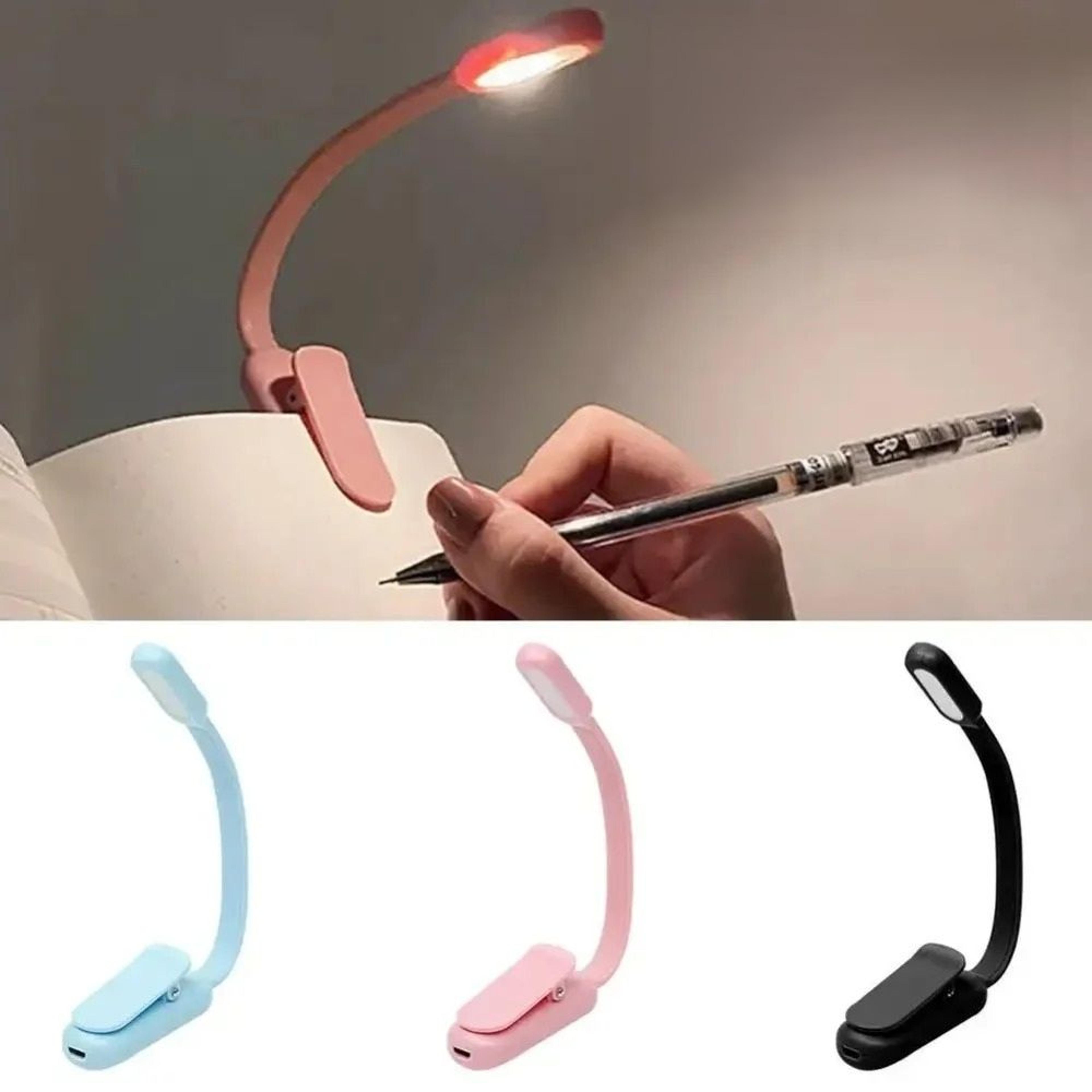 mini usb rechargeable clip-on led study & book light