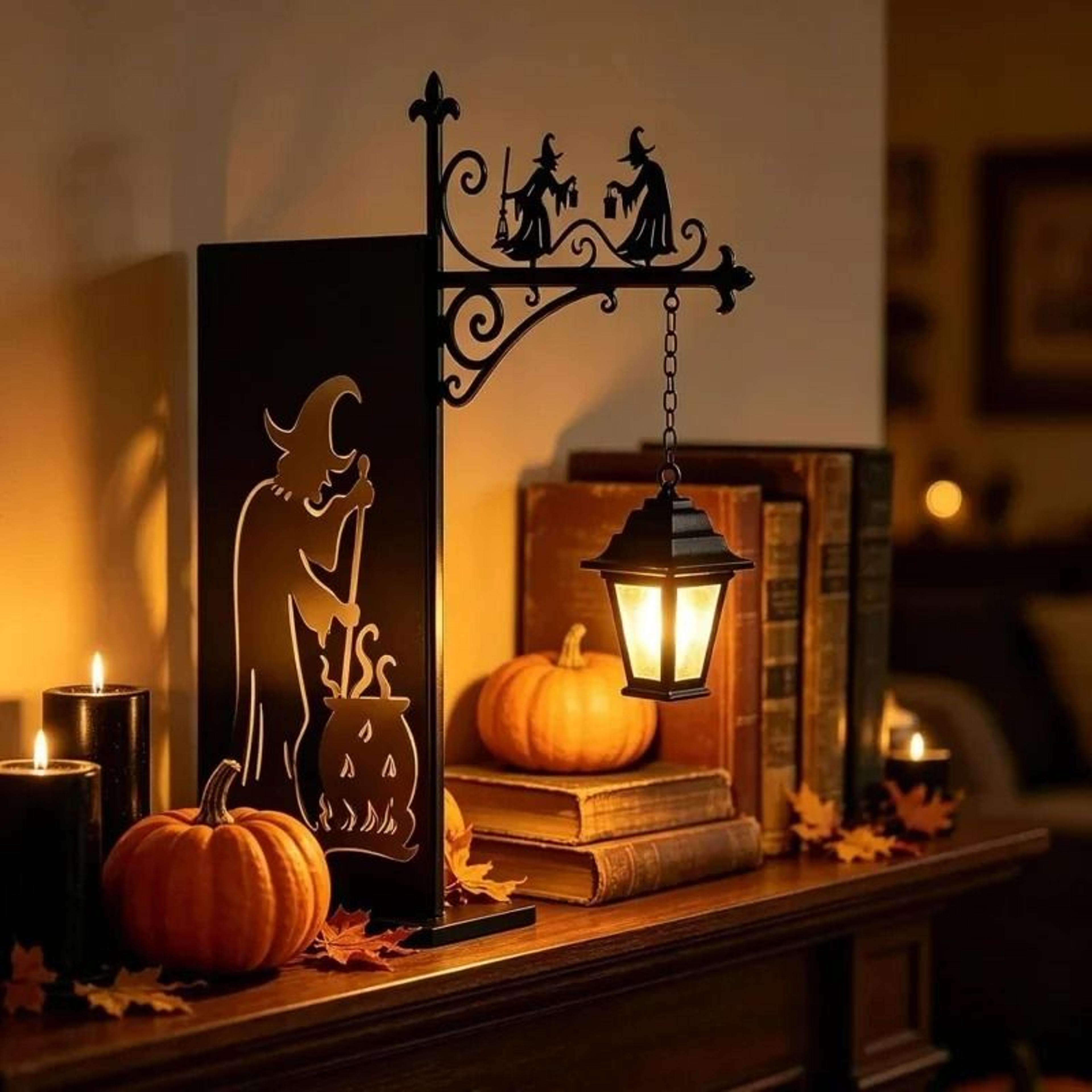 mini library lantern bookshelf & book nook lamp