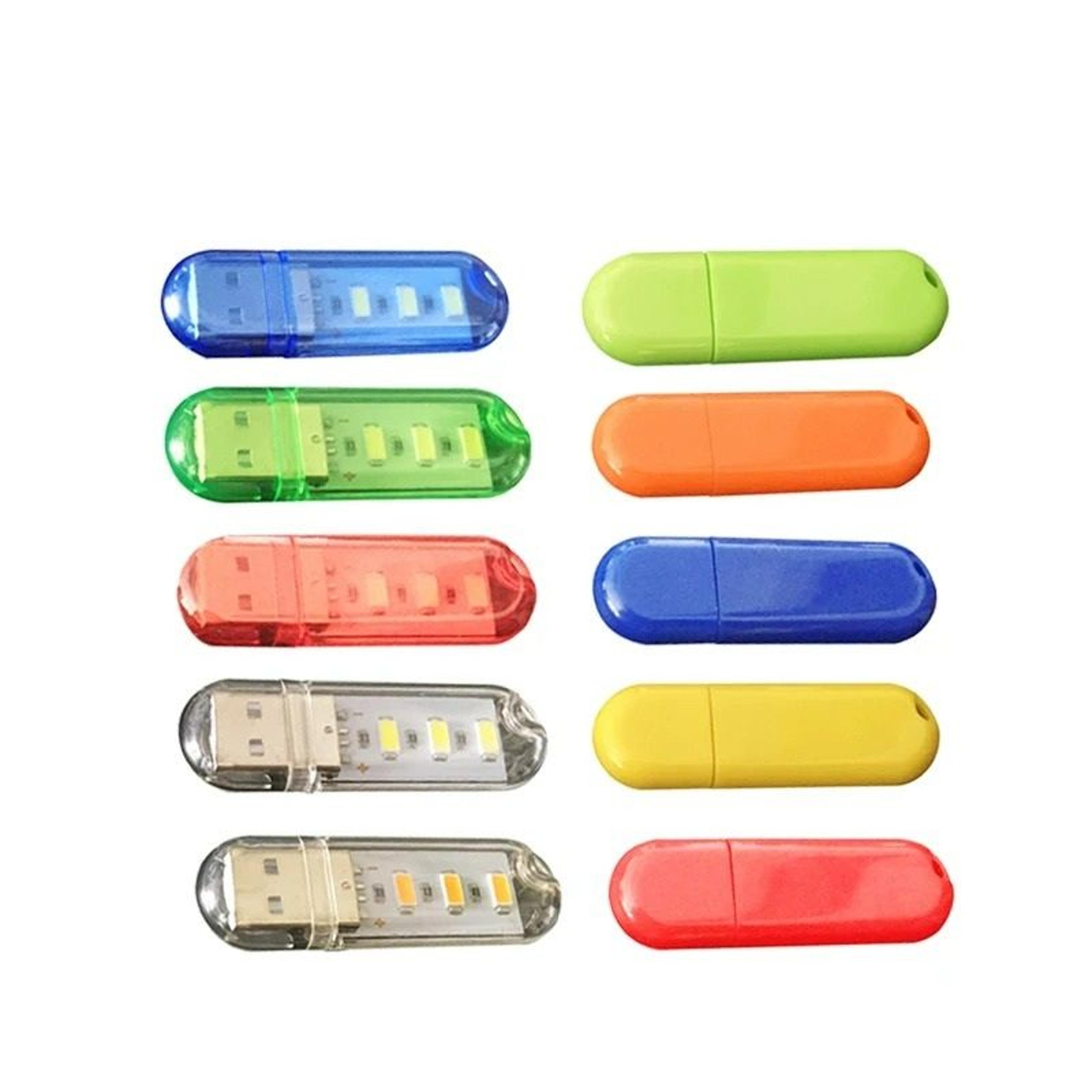 mini 3 led usb flash drive book light