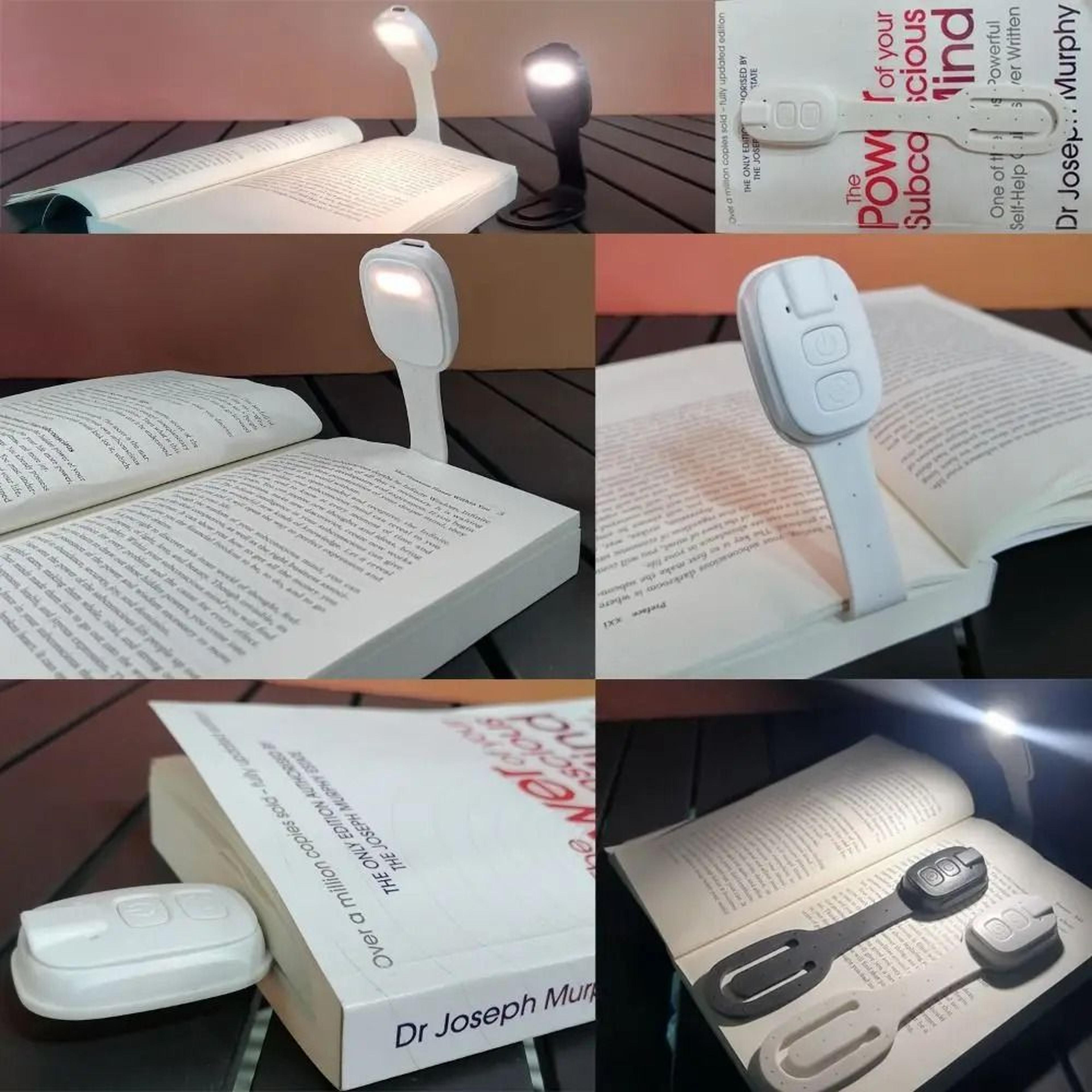 2-in-1 clip-on bookmark led reading light