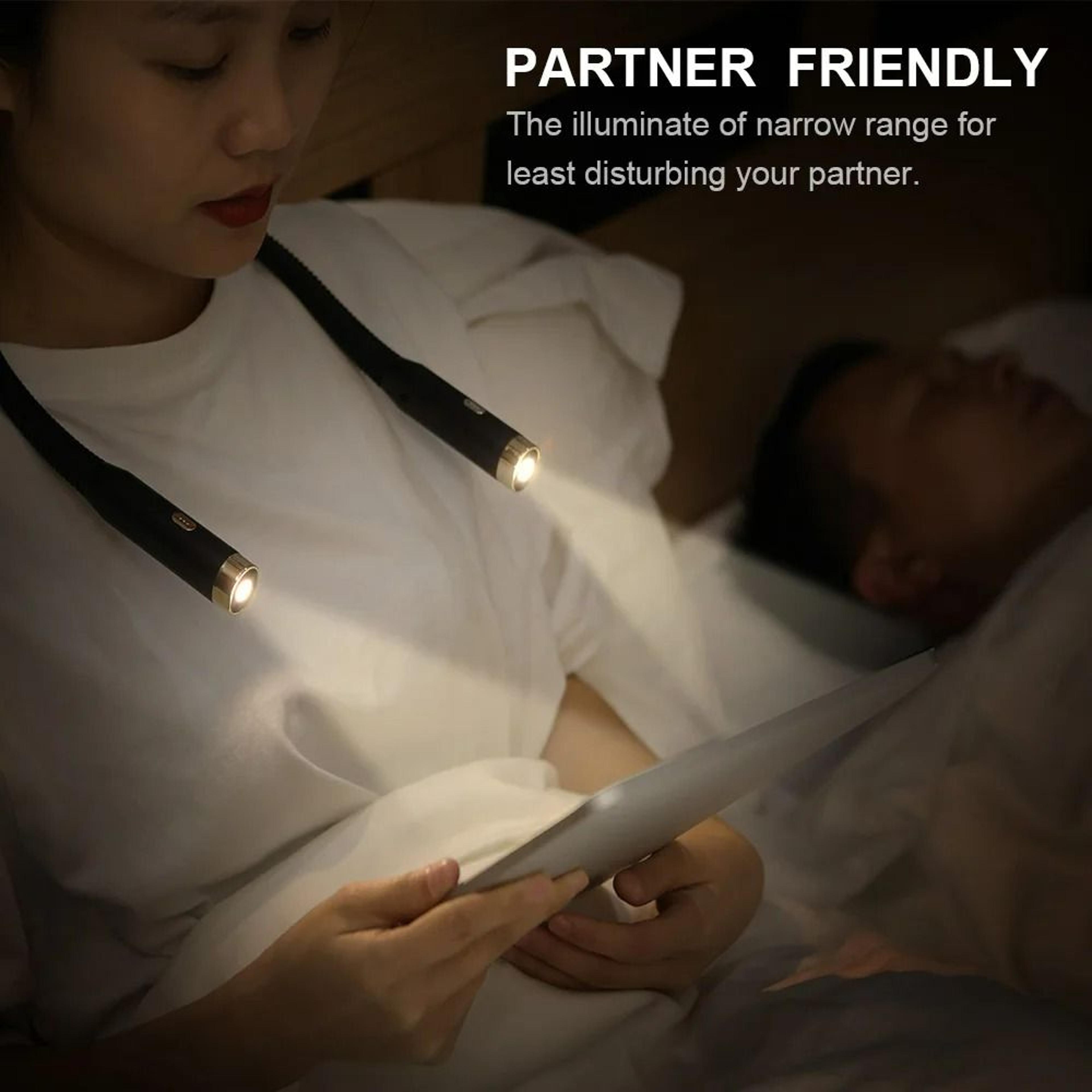 led rechargeable neck light & hug reading lamp
